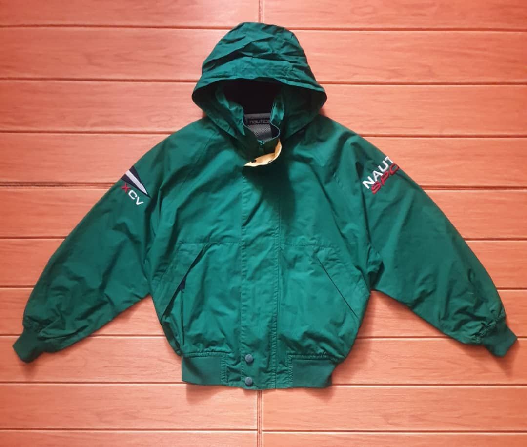 Nautica Vintage Nautica green Hoodie Jacket Size US M / EU 48-50 / 2 - 1 Thumbnail