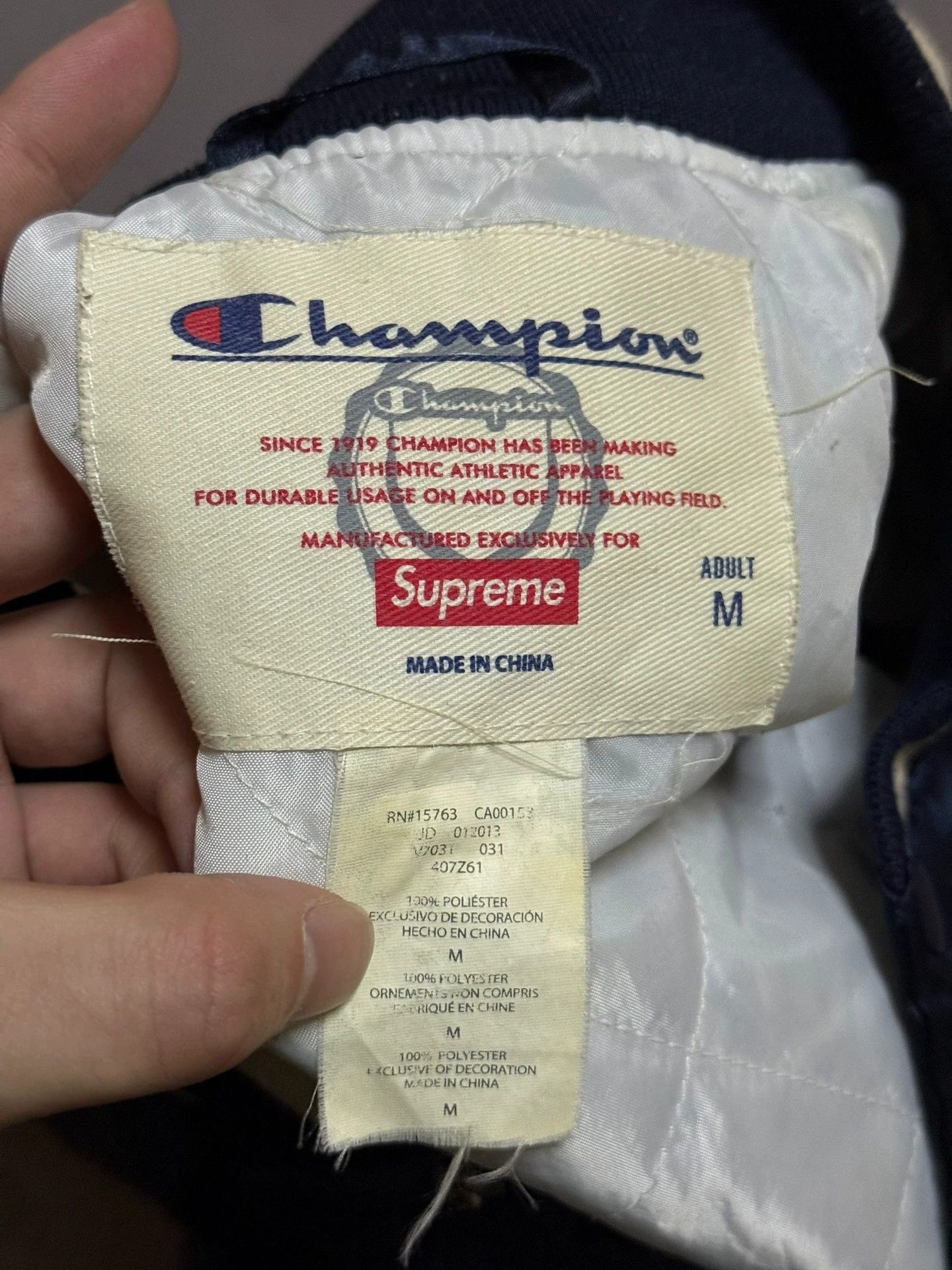 Supreme Supreme Satin Bomber Jacket Big Logo M Size US M / EU 48-50 / 2 - 4 Thumbnail