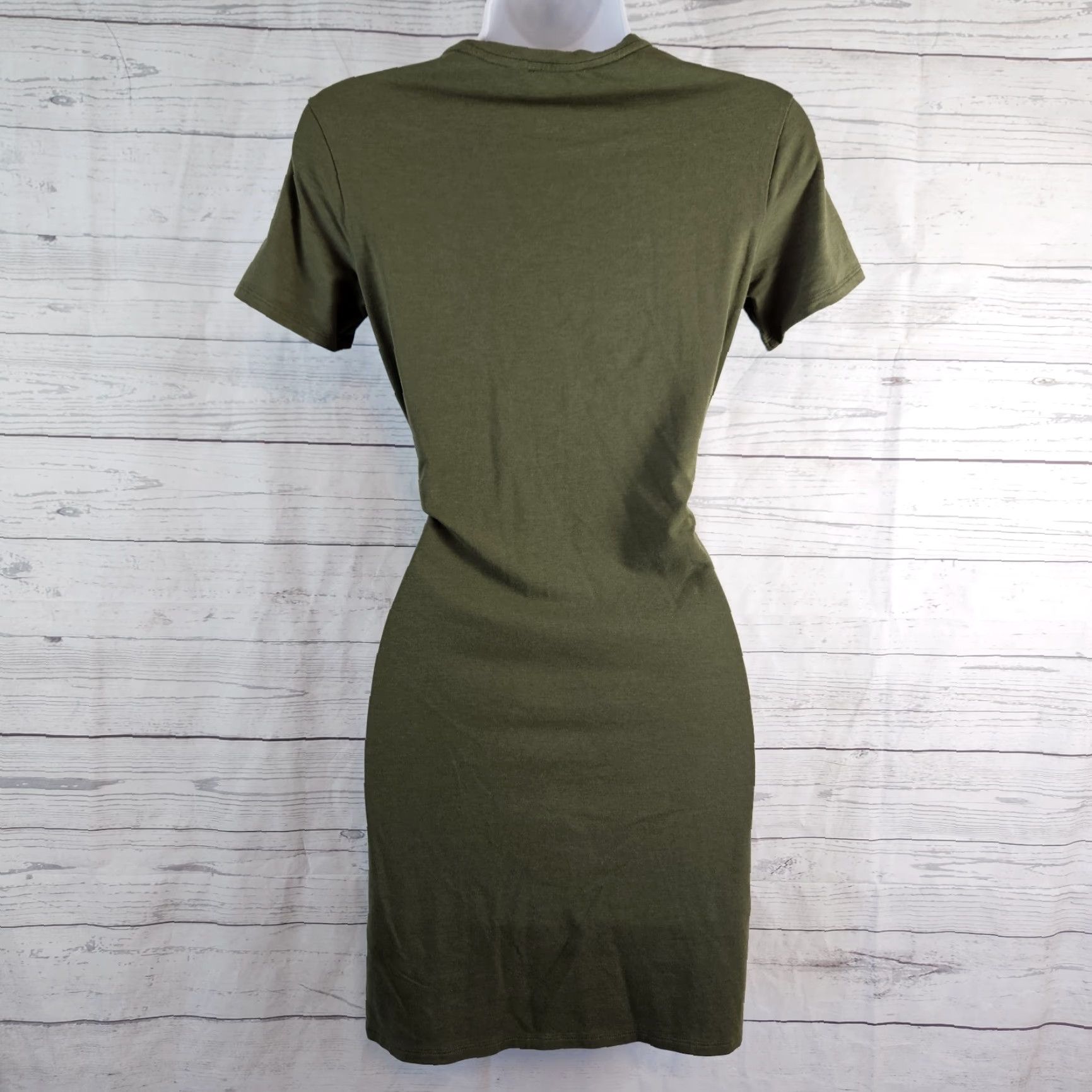 Theory **Theory Women's Green Petites Solid Short Sleeve T-Shirt Dress Sz P** User: Theory Women's Green Solid Short Sleeve T-Shirt Dress Sz P Size 24" / US 00 / IT 34 - 4 Thumbnail