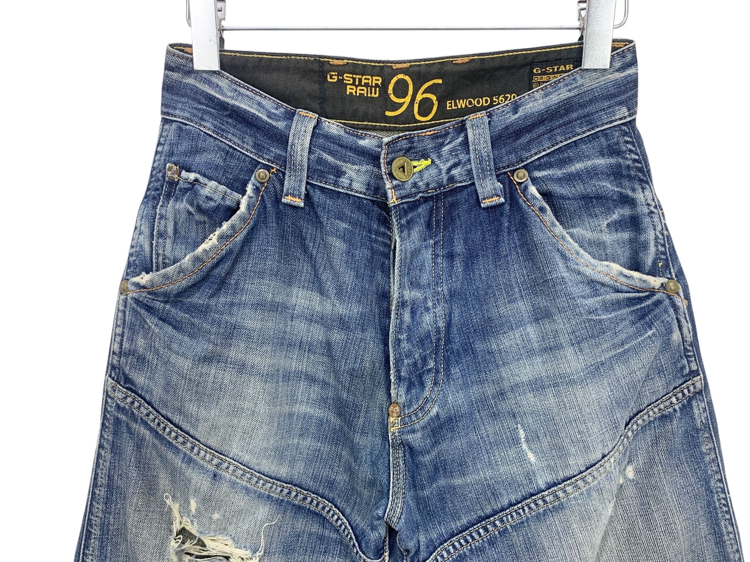G-Star GStar Raw Jeans Knee Distressed Jeans Pants Size US 27 - 3 Thumbnail