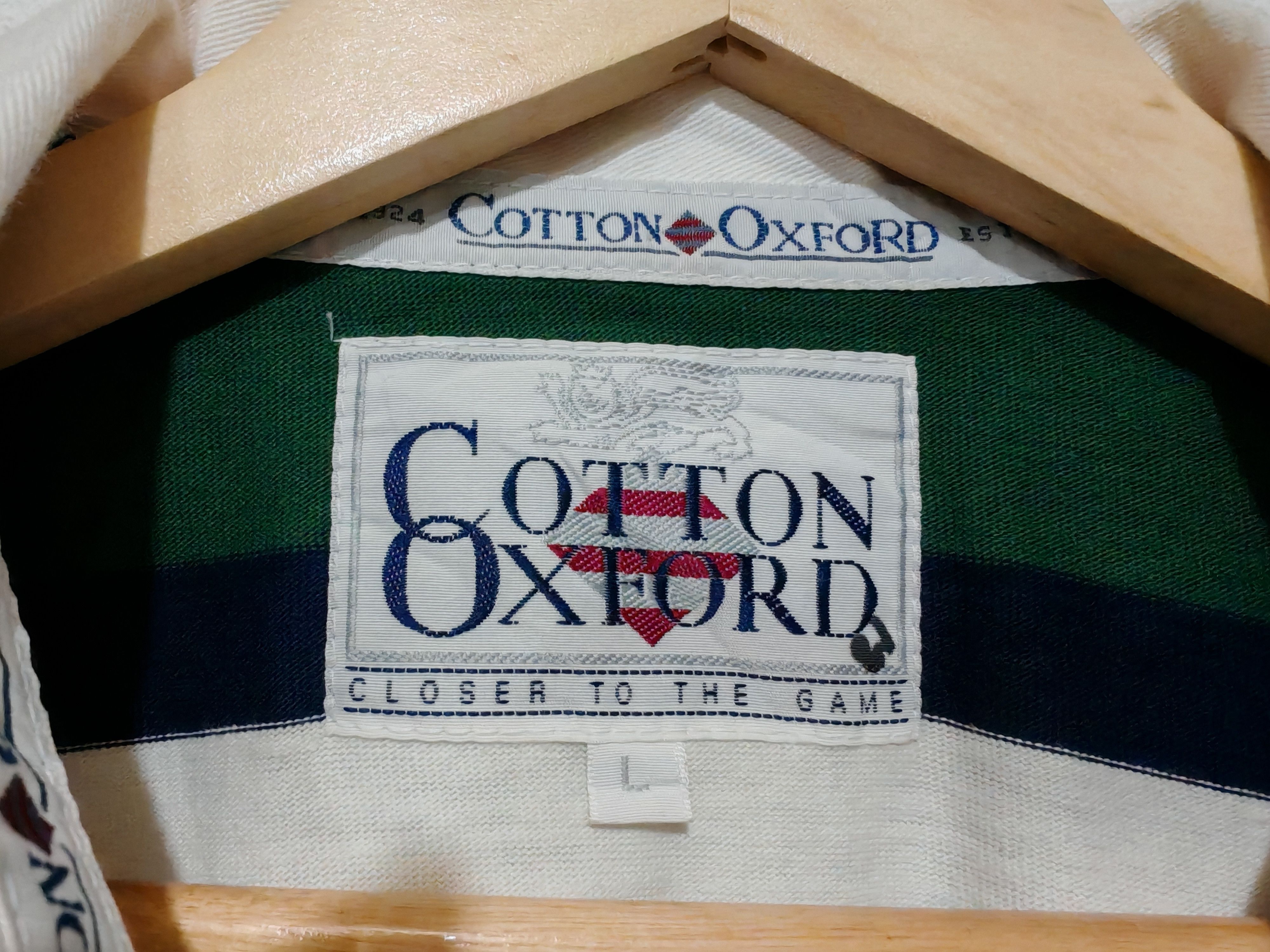 Cotton Traders × Vintage Vintage Rare Nottingham 96/97 Rugby Shirt Cotton Oxford Size US L / EU 52-54 / 3 - 5 Thumbnail