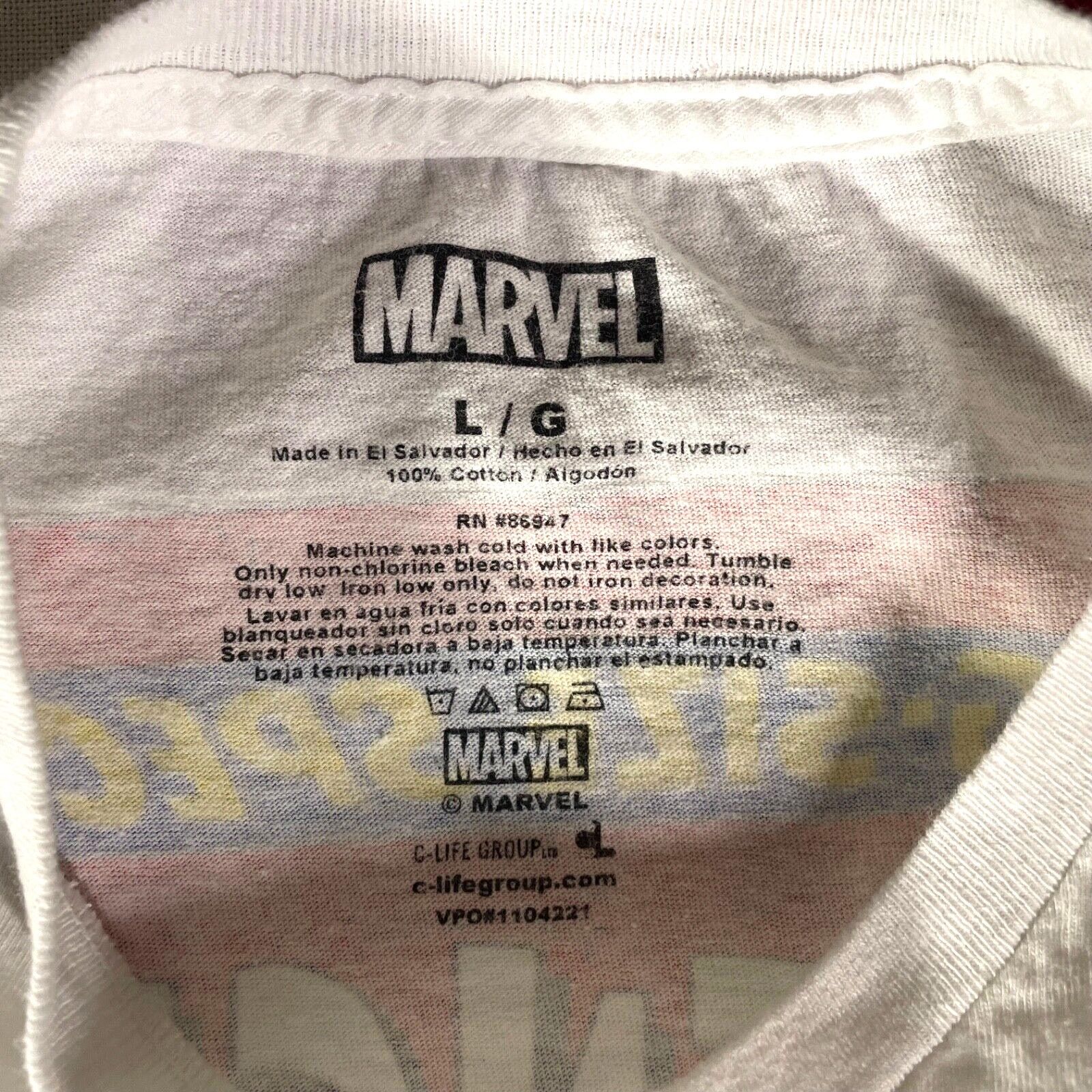 Marvel Comics AVENGERS T-shirt Mens (L) Captain America Graphic Unisex Size US L / EU 52-54 / 3 - 4 Thumbnail