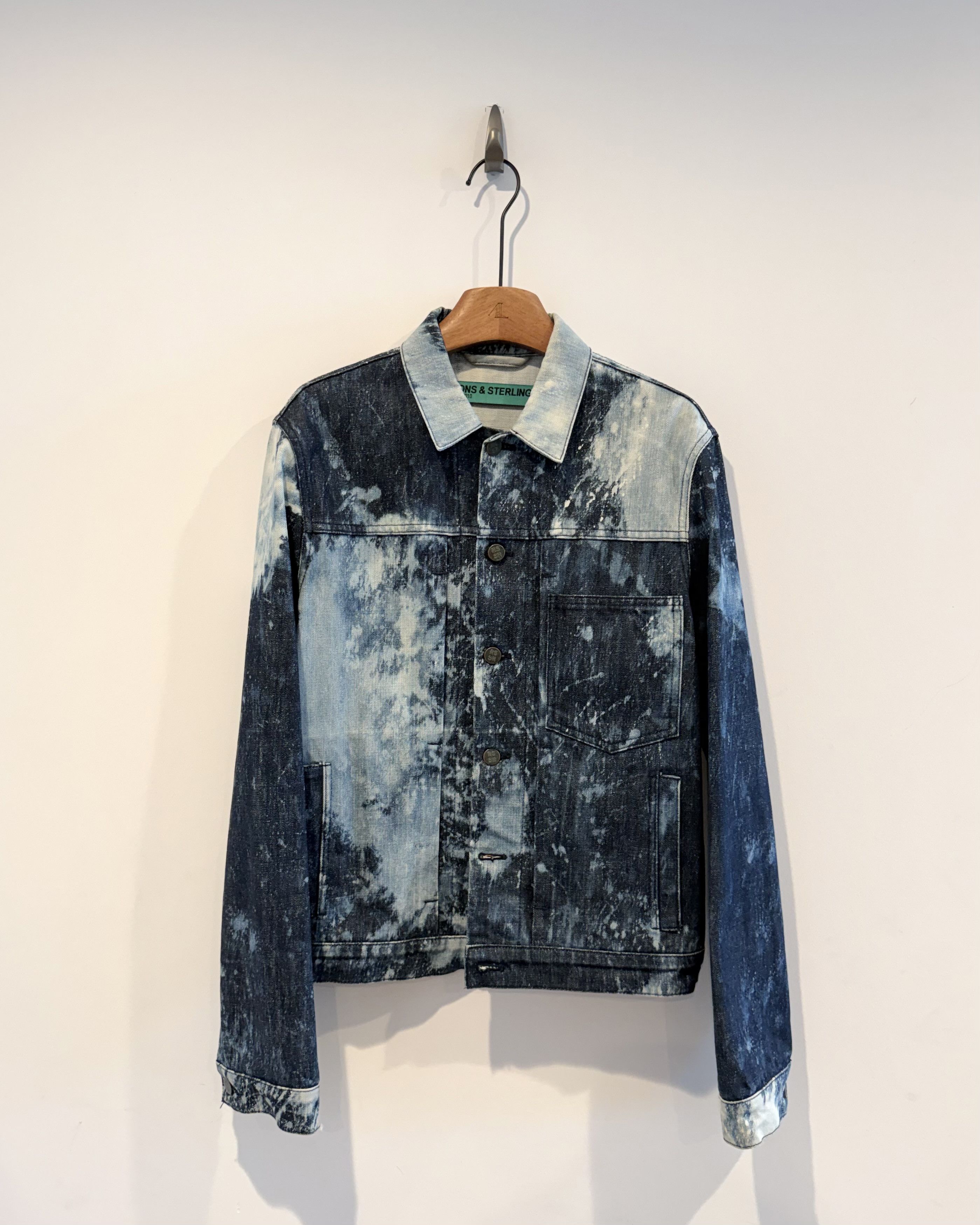 Raf Simons × Sterling Ruby Raf simons Ss2010 “Sterling Ruby” Denim Jacket Blue crystal Size US S / EU 44-46 / 1 - 1 Thumbnail