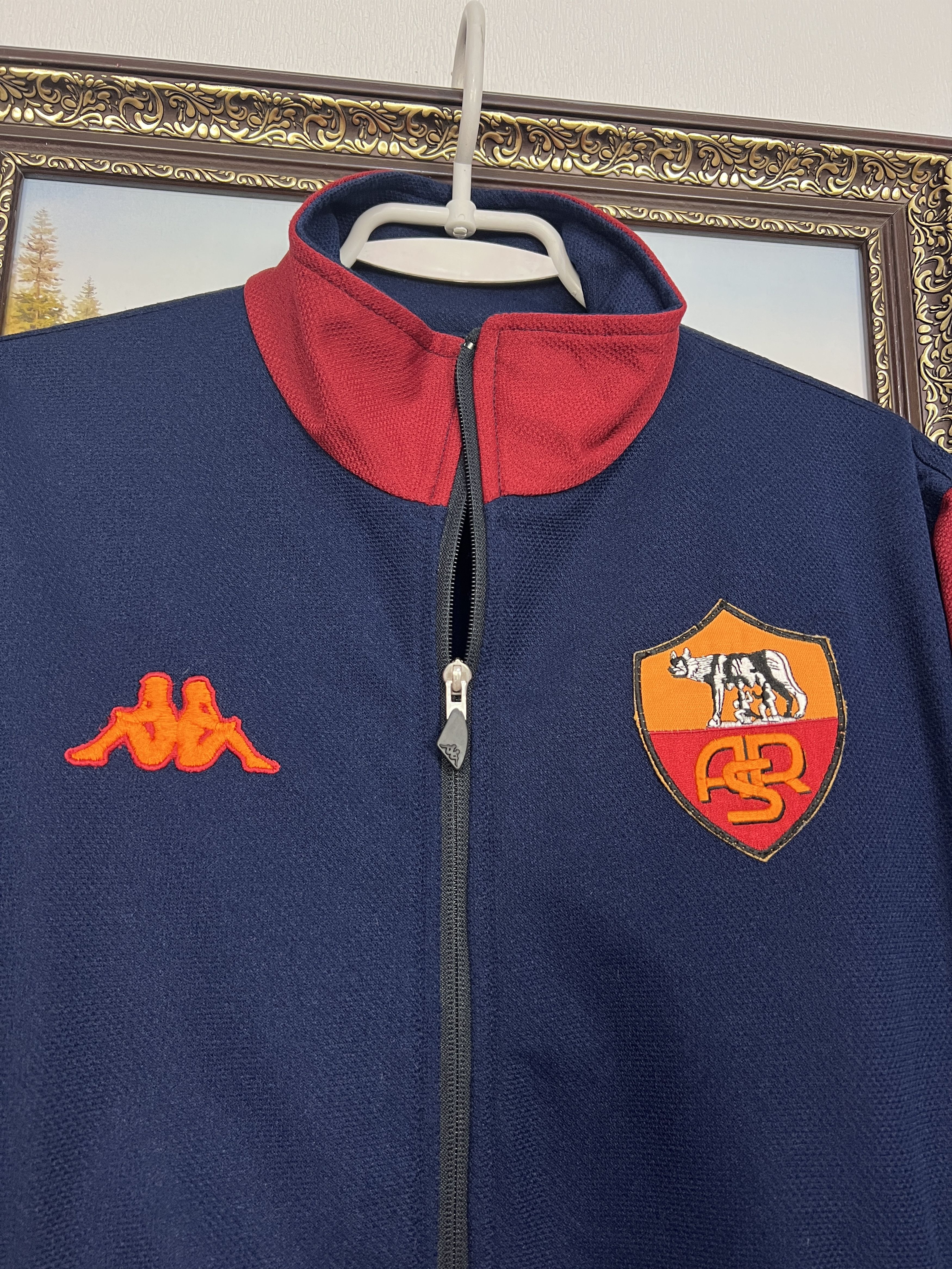Kappa Vintage AS Roma Football Jacket Soccer Track Top Maglia Size US M / EU 48-50 / 2 - 3 Thumbnail