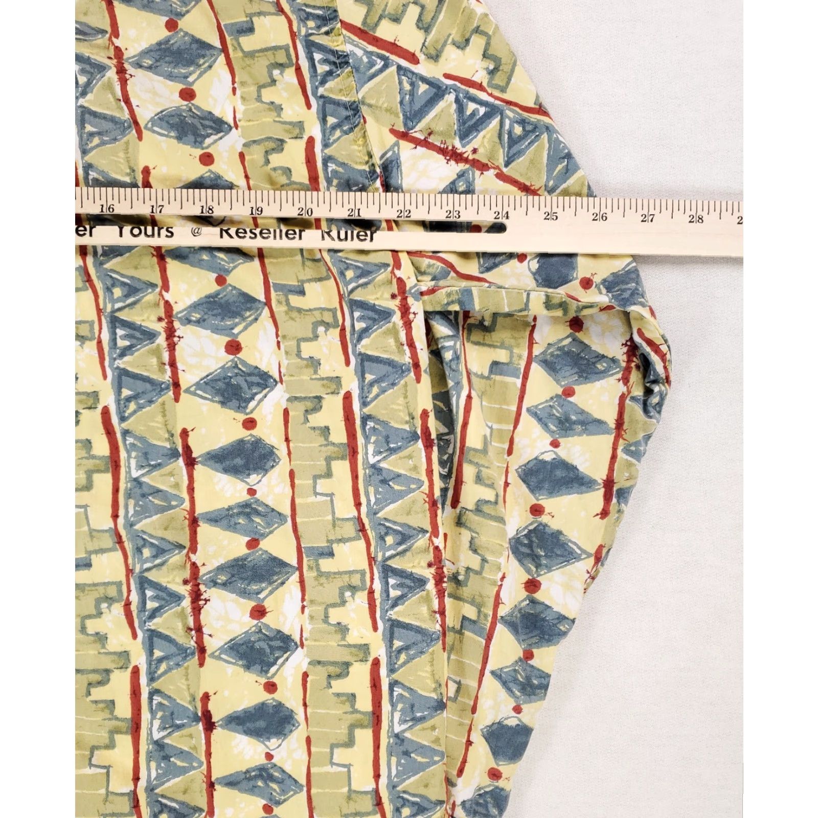 The Territory Ahead VINTAGE Territory Ahead 90s Shirt Batik Batique Yellow Mens XL Button-Up Long Sleeve Size US XL / EU 56 / 4 - 6 Thumbnail
