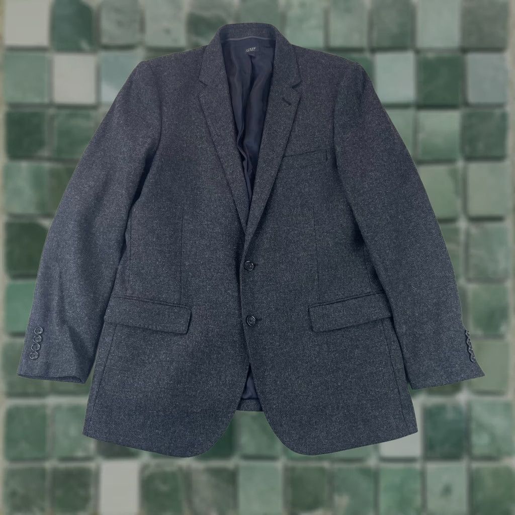 J.Crew J. Crew Ludlow Sport Coat Jacket 42L Gray 100% Wool Yorkshire Moon Tweed Sport Coat Men's Regular Long Gray Wool Jacket Size US XS / EU 42 / 0 - 1 Thumbnail