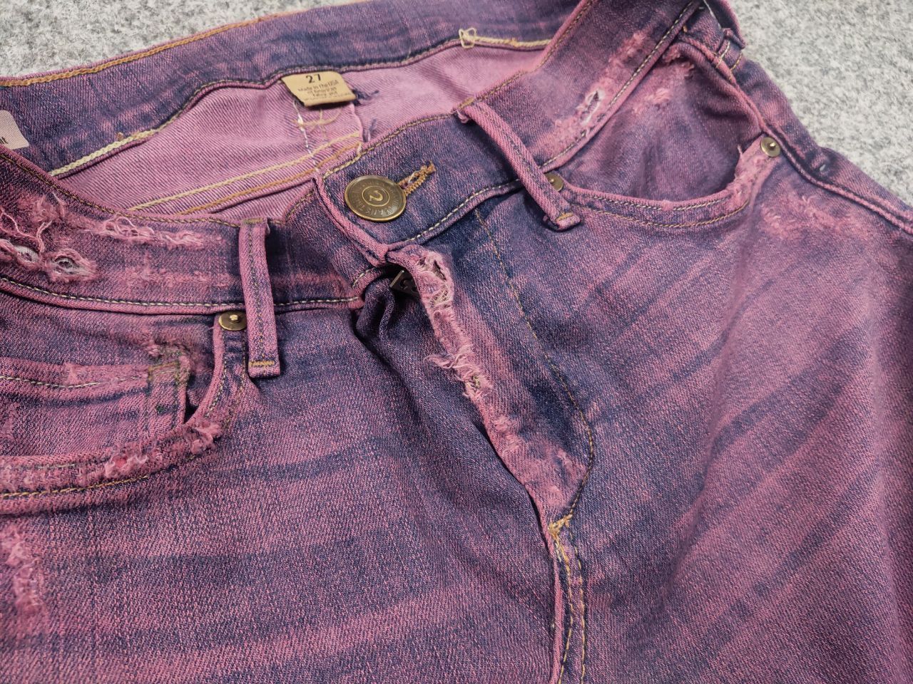 True Religion Vintage True Religion USA Logo Shorts Mini Denim Skirt Y2K Size 28" / US 6 / IT 42 - 5 Thumbnail