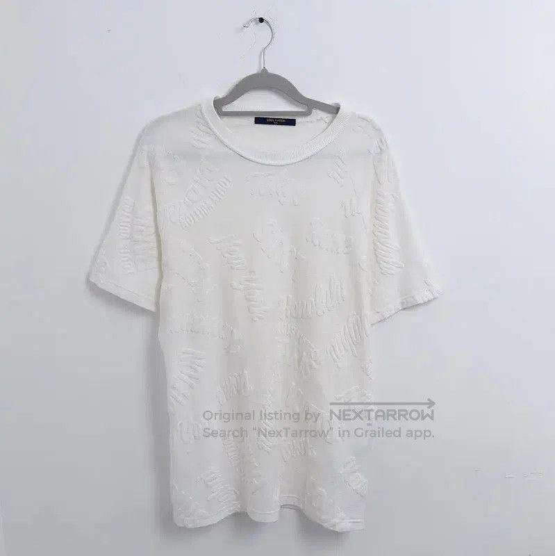 Louis Vuitton Louis Vuitton White Cotton T. Size L / US 10 / IT 46 - 1 Thumbnail