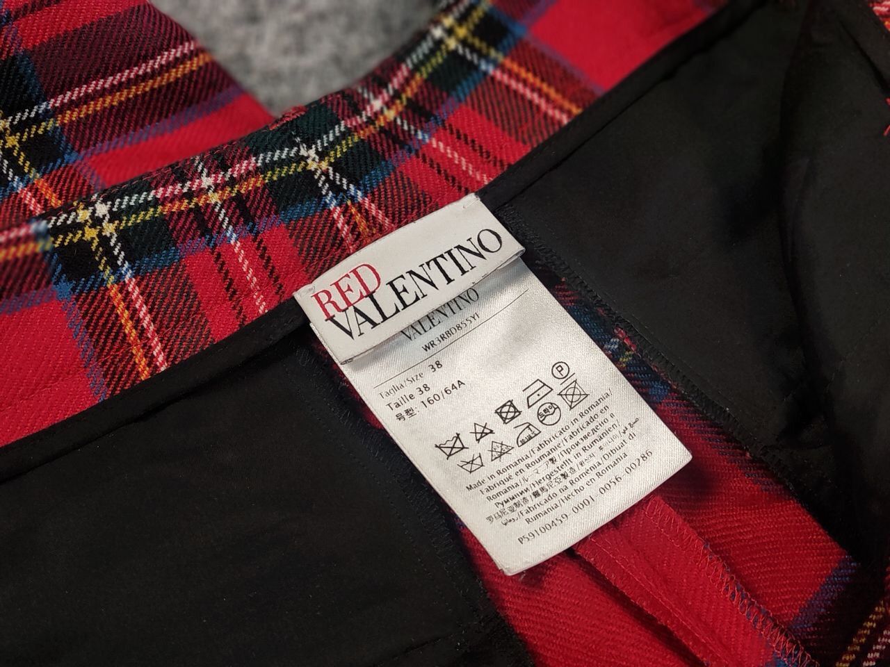 RED Valentino Red Valentino Wool Tartan Pattern Women's Trouser Pants Size 38" / US 16 / IT 52 - 12 Thumbnail