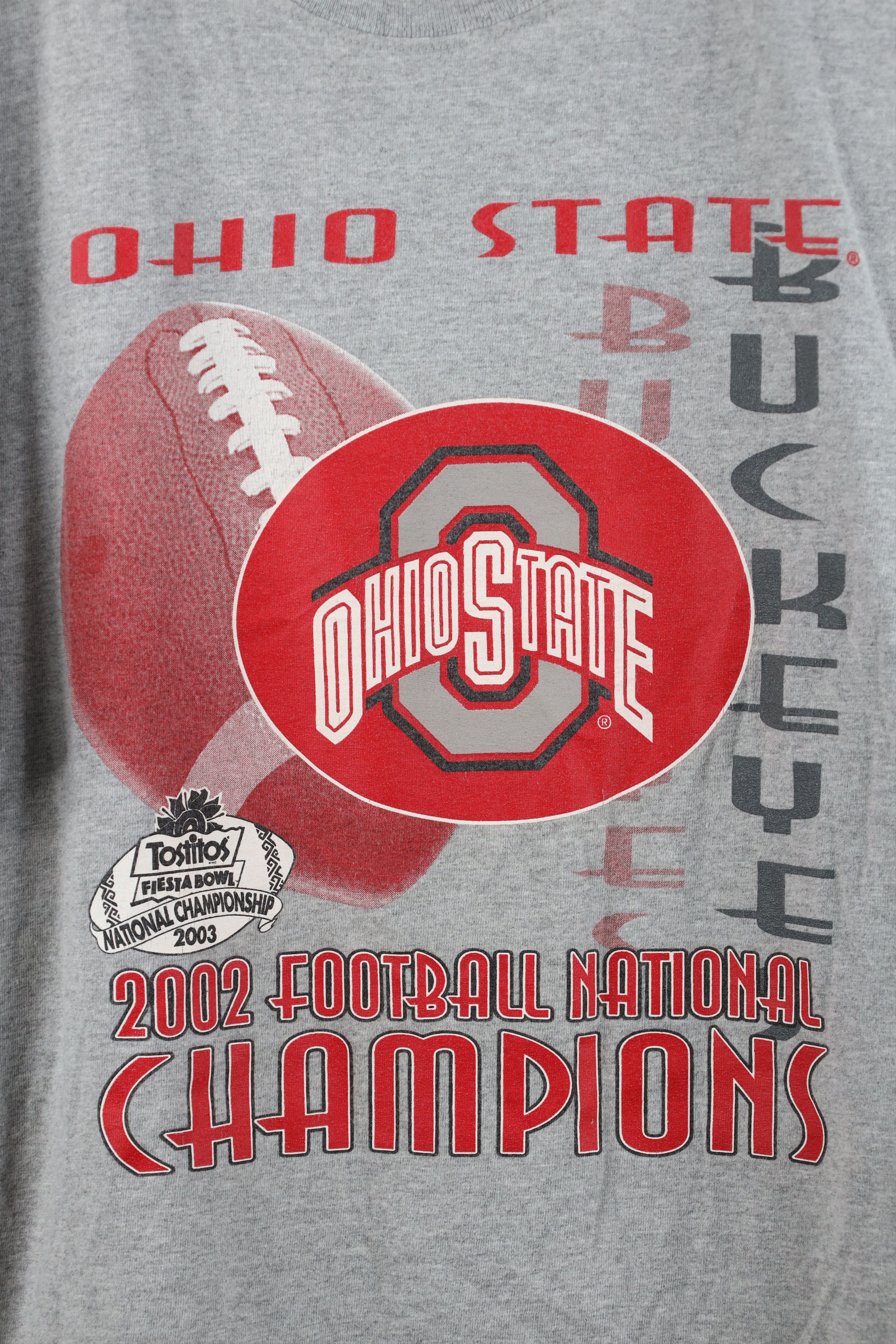 Vintage Vintage National Champs Ohio State University T-Shirt Gray Size US XL / EU 56 / 4 - 4 Thumbnail