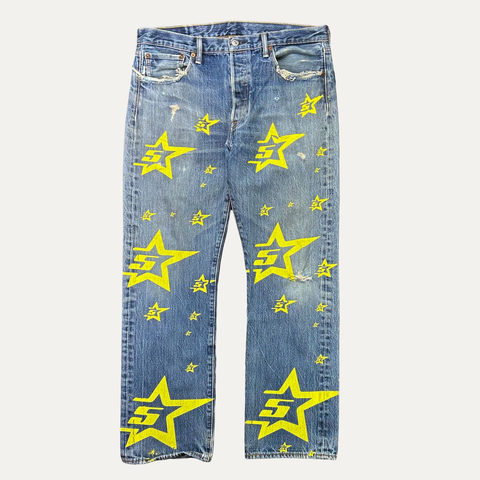 Sp5der Sp5der 5Star Vintage 501 Denim Jean Size US 32 / EU 48 - 1 Thumbnail