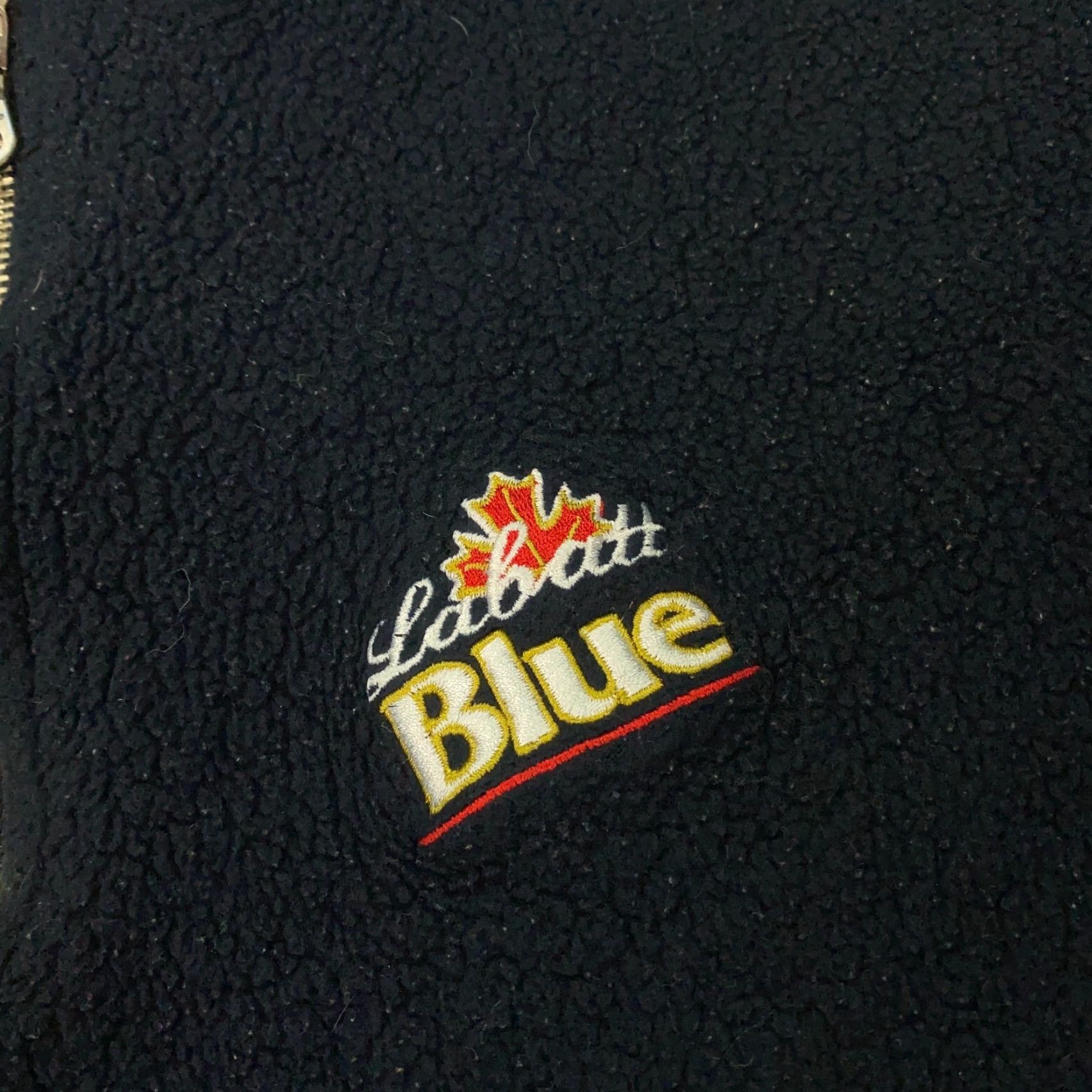 Roots Roots Athletics Labatt Blue Mens Pullover 2XL Navy Blue Fleece 1/4 Zip Mock Neck Sweater Embroidered Size US XXL / EU 58 / 5 - 2 Thumbnail