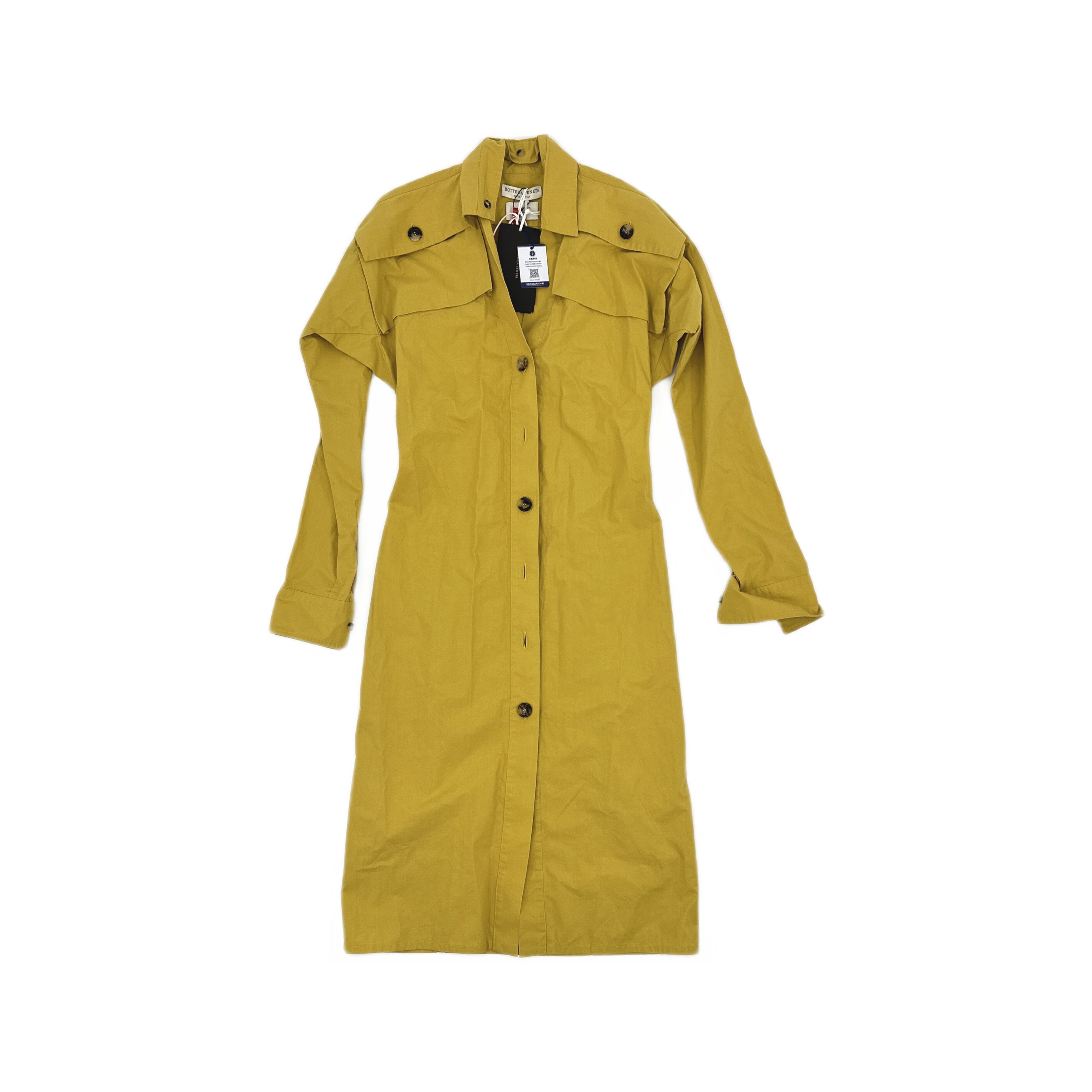 Bottega Veneta Bottega Veneta Frosted Popeline Shirt Dress Size 38 Size XS / US 0-2 / IT 36-38 - 1 Thumbnail