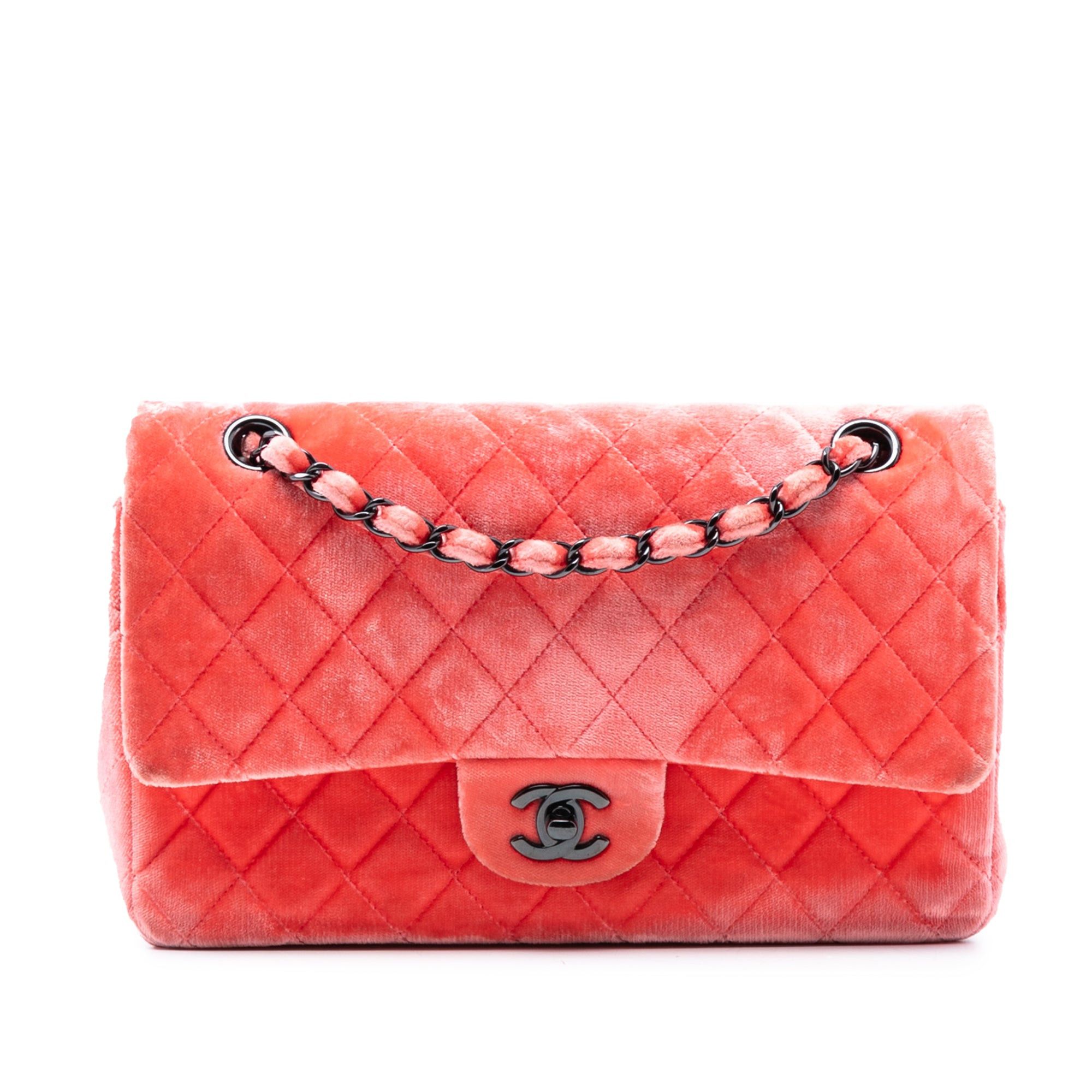 Chanel Medium Classic Velvet Double Flap Size ONE SIZE - 1 Thumbnail