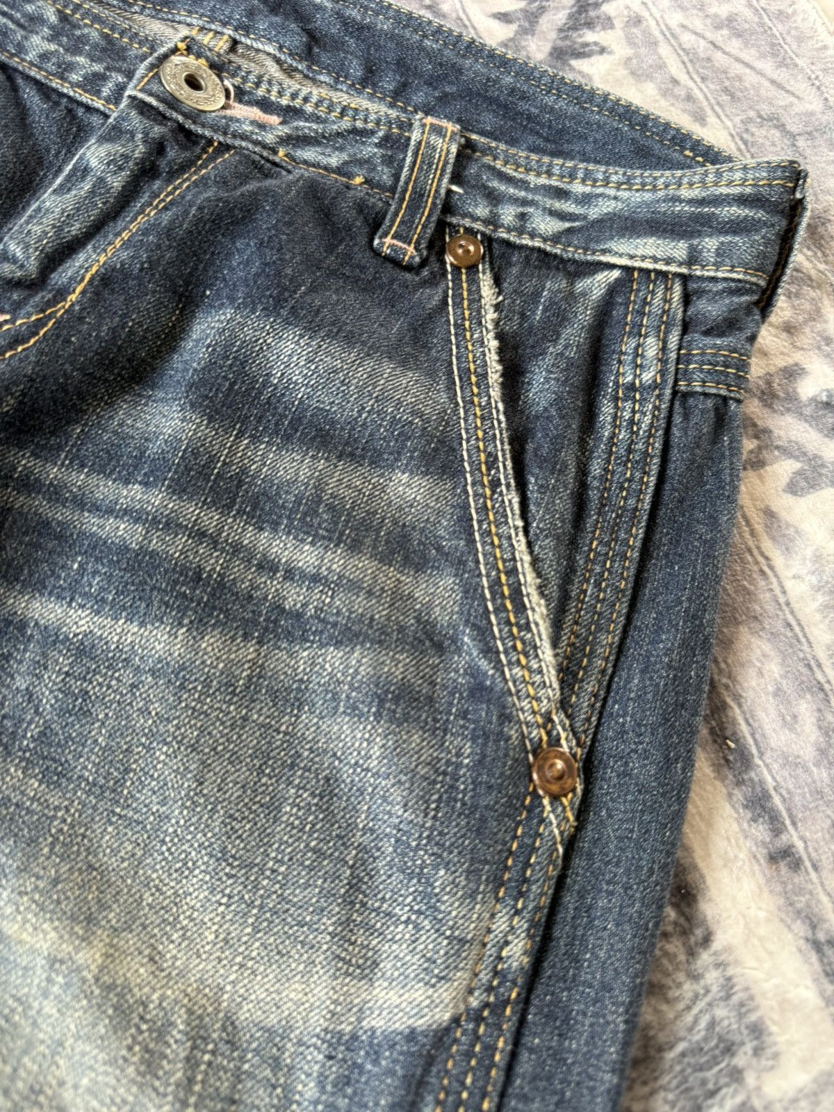 Japanese Brand JohnBull Japan Carpenter Wide Leg Flared Jeans Size US 29 - 15 Thumbnail