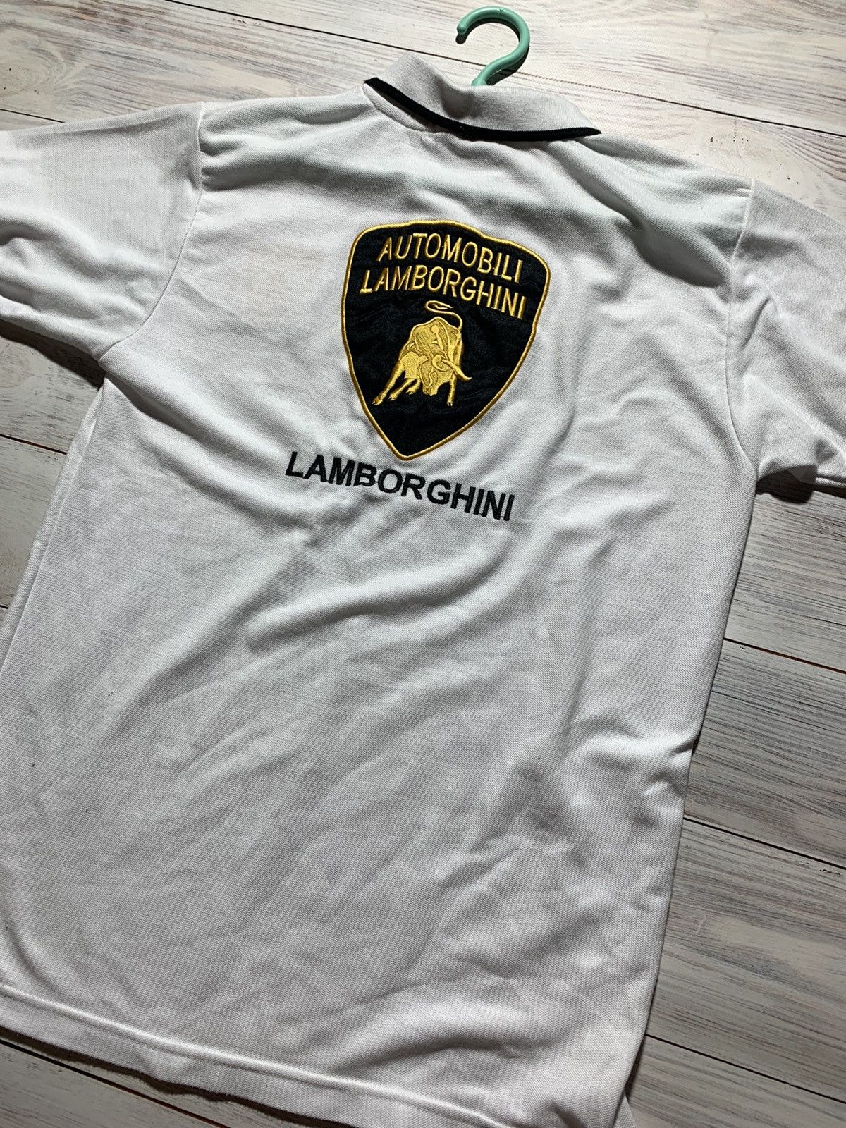 Lamborghini Polo Lamborghini white racing t shirt Size US M / EU 48-50 / 2 - 5 Thumbnail