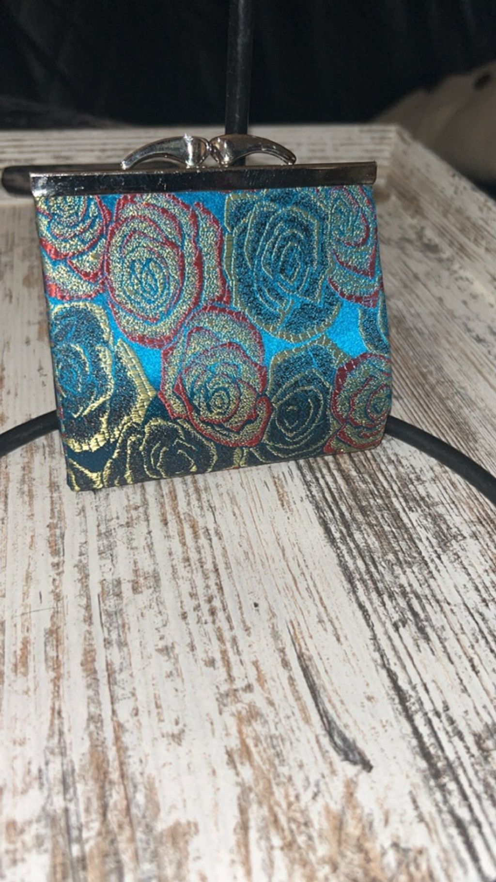 The Unbranded Brand Women's Unbranded Clutch One Size Blue Red Floral Size ONE SIZE - 1 Thumbnail