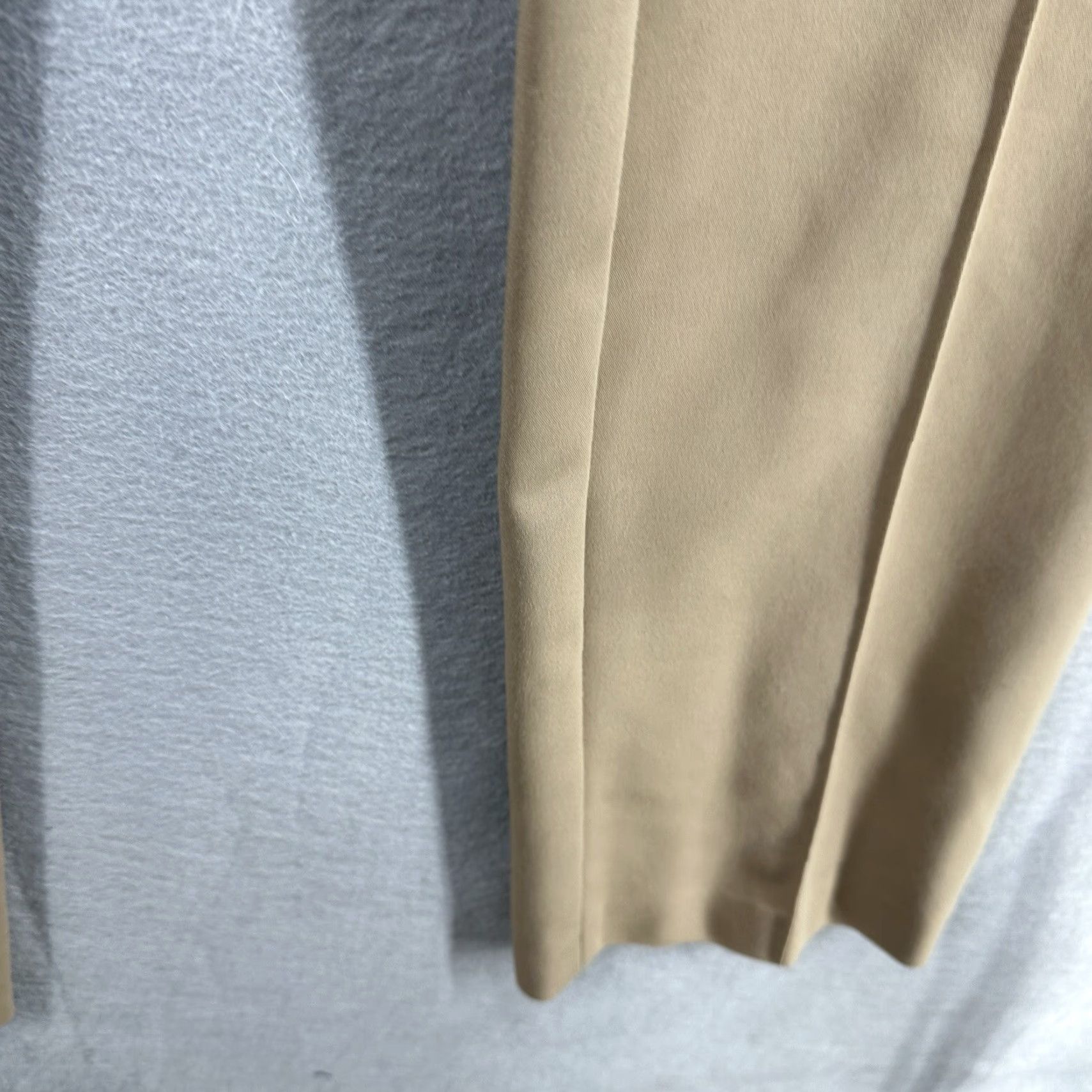 Akris Akris Women's Pants Size 10 Beige Cotton Blend Career Casual Slim Straight Ankle Lawyer Workwear Size 32" / US 10 / IT 46 - 6 Thumbnail