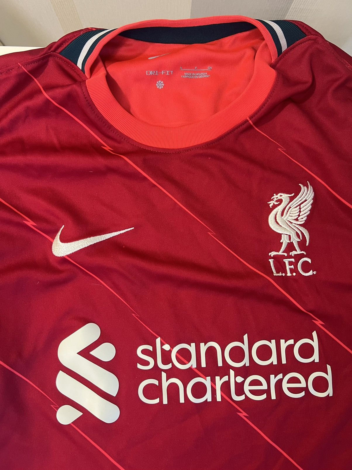 Nike × Vintage Men’s Nike Liverpool FC stadium Home dry Red LFC Jersey Size US S / EU 44-46 / 1 - 2 Thumbnail