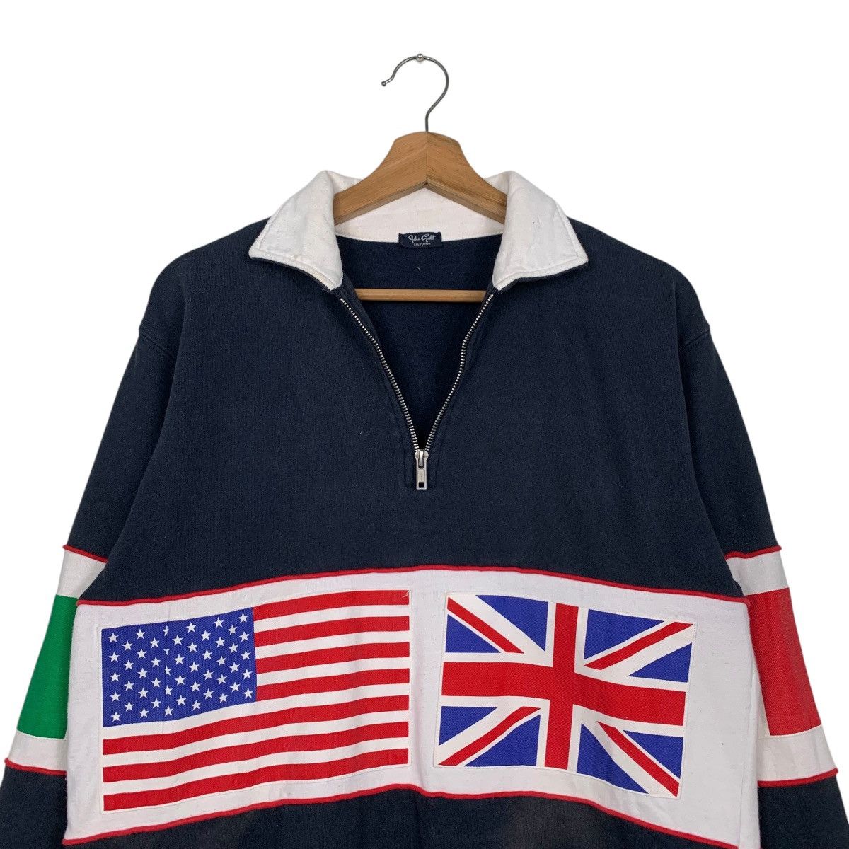 Vintage JOHN GALT CALIFORNIA Flags Logo Sweatshirt #2841-C128 Size US M / EU 48-50 / 2 - 8 Thumbnail