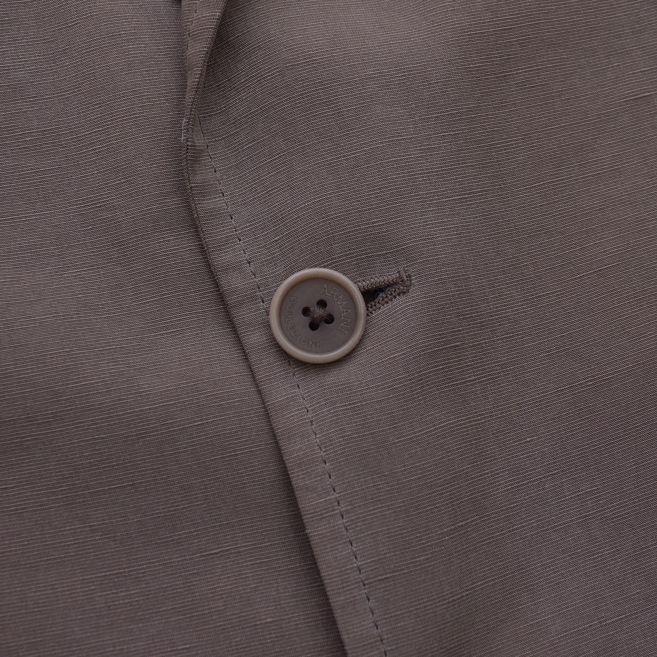 Armani Armani Collezioni Tencel Linen Casual Blazer 52R Fein Kaller Size 52R - 5 Thumbnail