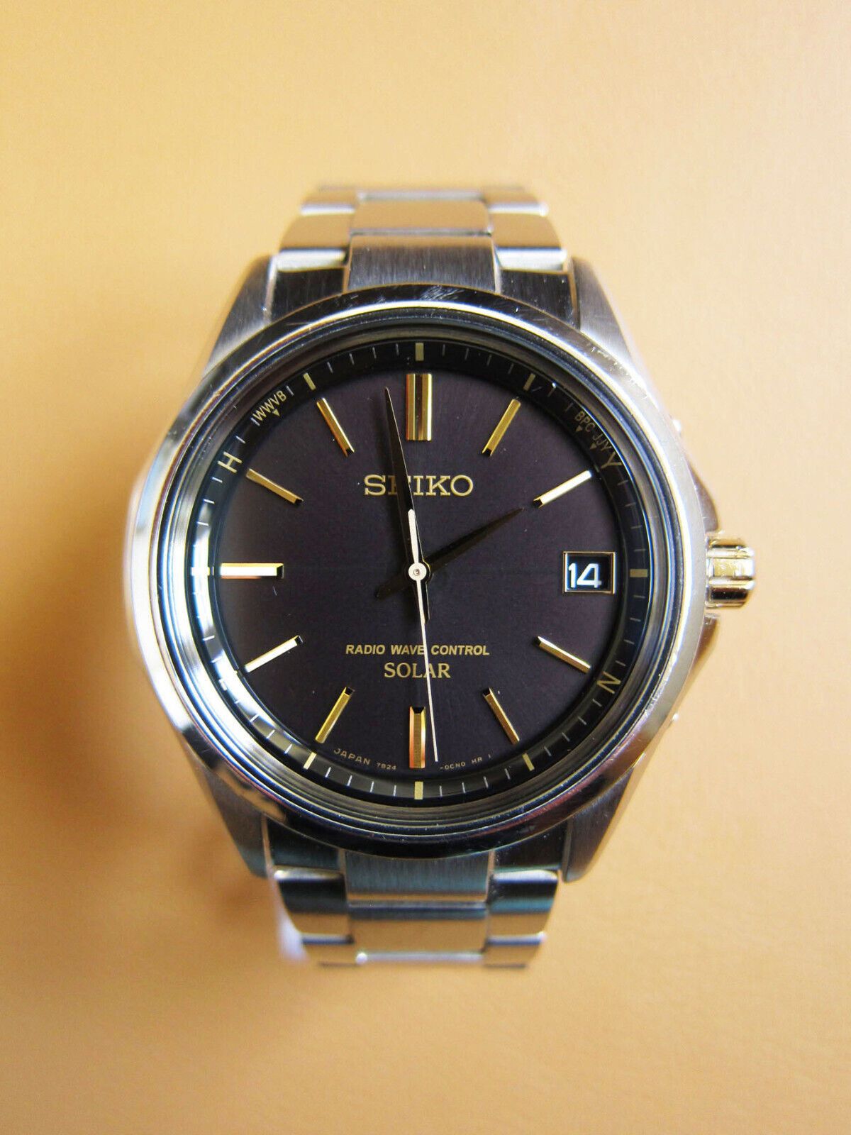 Seiko SEIKO 7B24-0BN0 Solar Radio Wave Control SS Men's Watch Size ONE SIZE - 4 Thumbnail