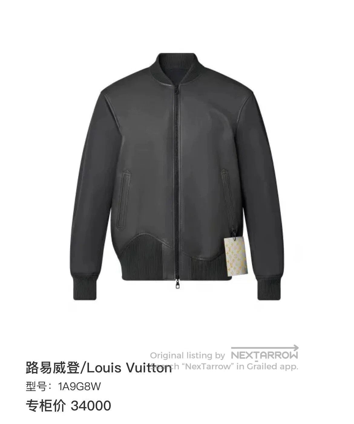 Louis Vuitton louis vuitton gray reversible leather jacket. Size US L / EU 52-54 / 3 - 7 Thumbnail