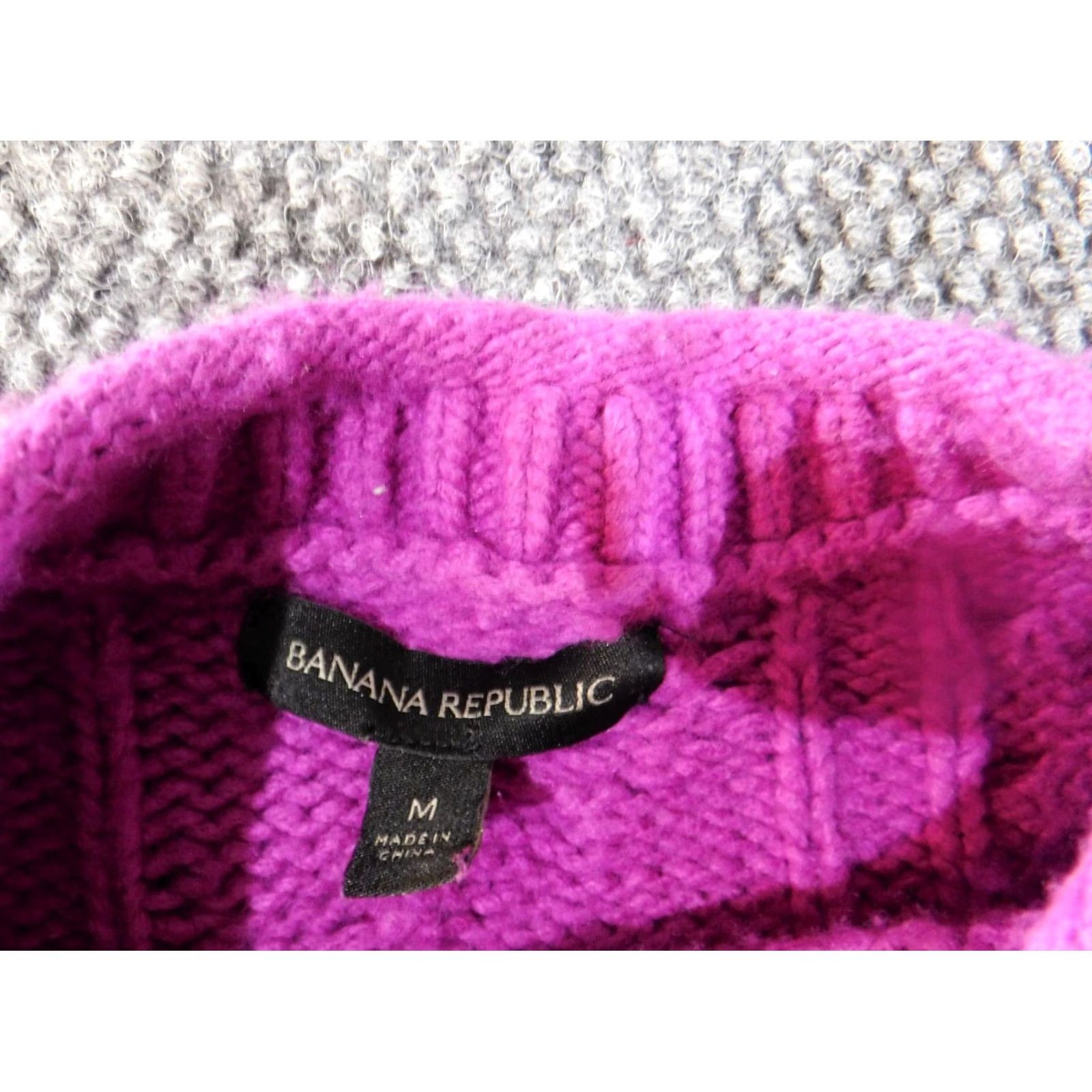 Banana Republic Banana Republic Sweater Womens M Purple Pullover Knit Crewneck Raglan Long Sleeve Size M / US 6-8 / IT 42-44 - 4 Thumbnail