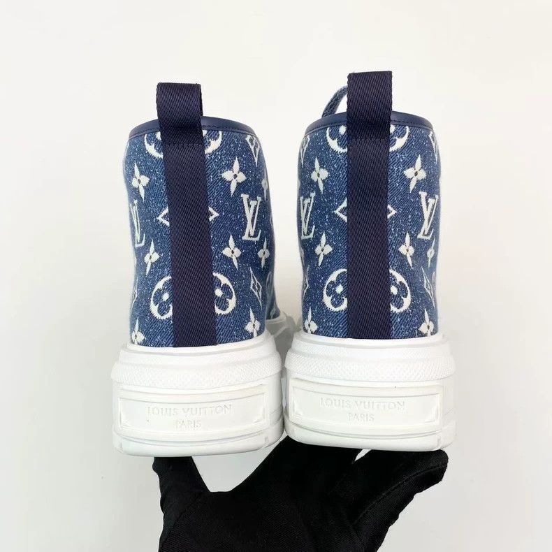Louis Vuitton Louis Vuitton Squad Old Flower Full Print High Top Canvas Size US 7 / IT 37 - 6 Thumbnail