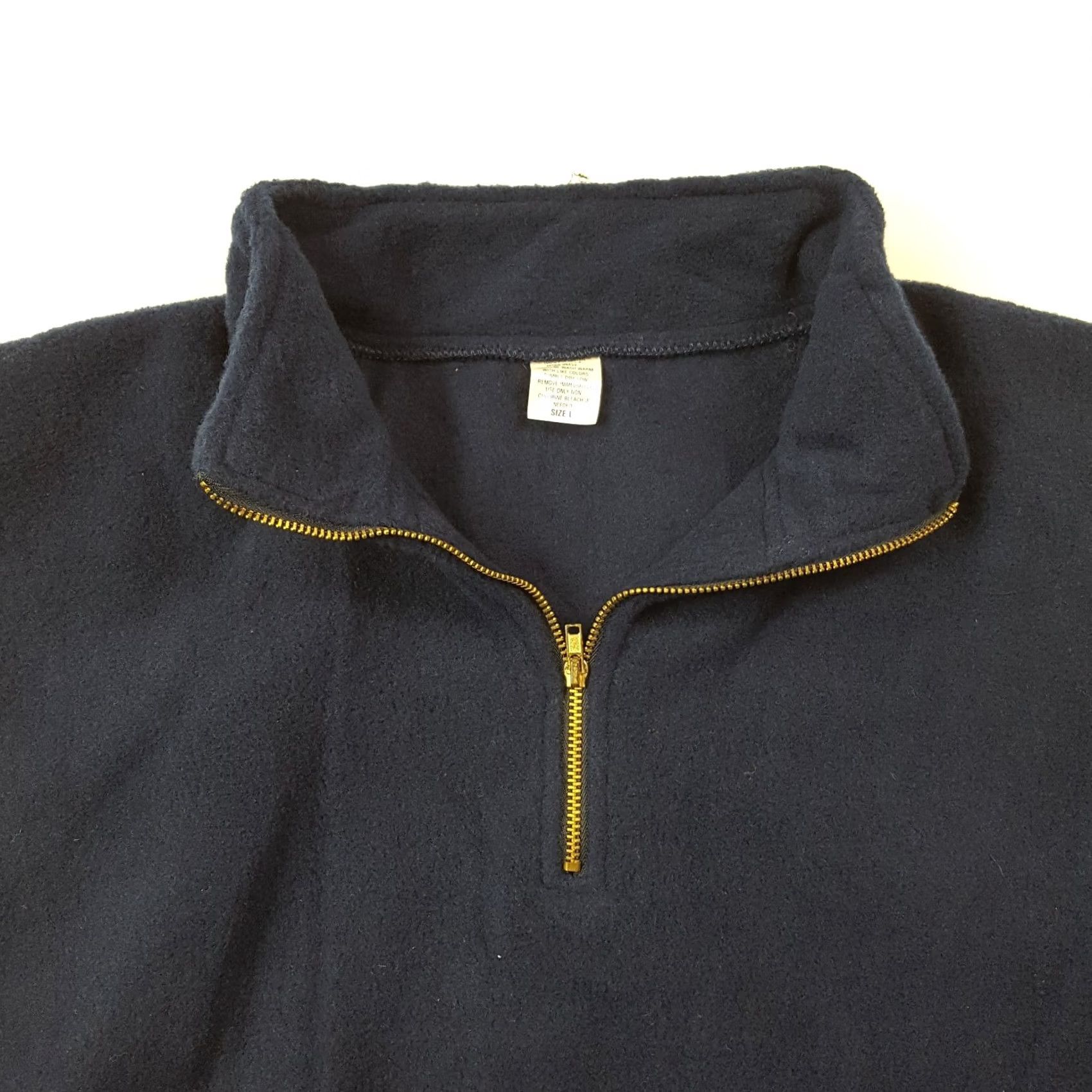 Etro VINTAGE Navy Blue Fleece Vest 1/4 Zip Retro Jacket Men L Sleeveless 90s Vintage Outdoor Casual Size US L / EU 52-54 / 3 - 2 Thumbnail
