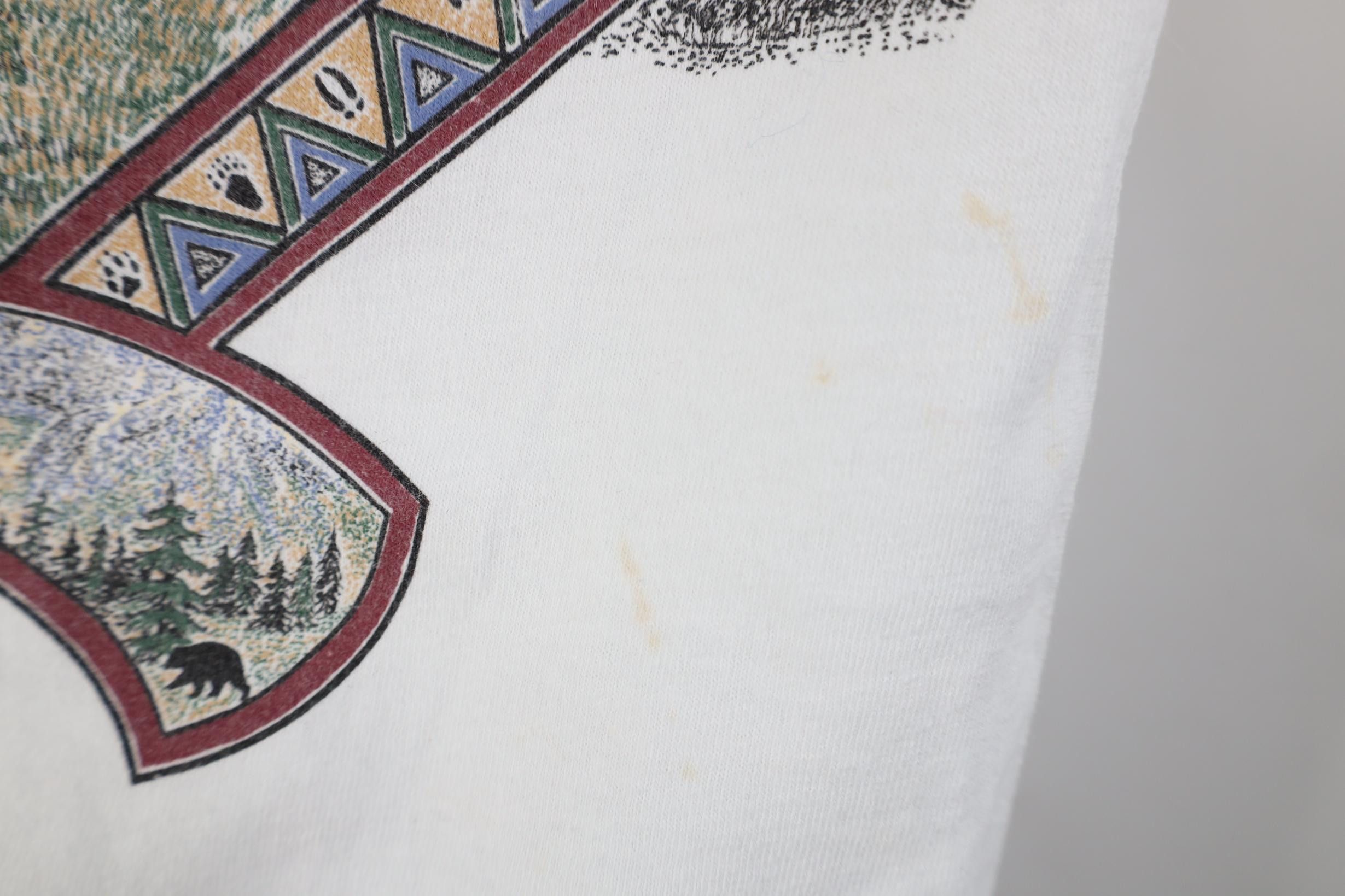 Vintage Vintage 90s Streetwear Nature Alaska Eagle T-Shirt White Size US S / EU 44-46 / 1 - 6 Thumbnail