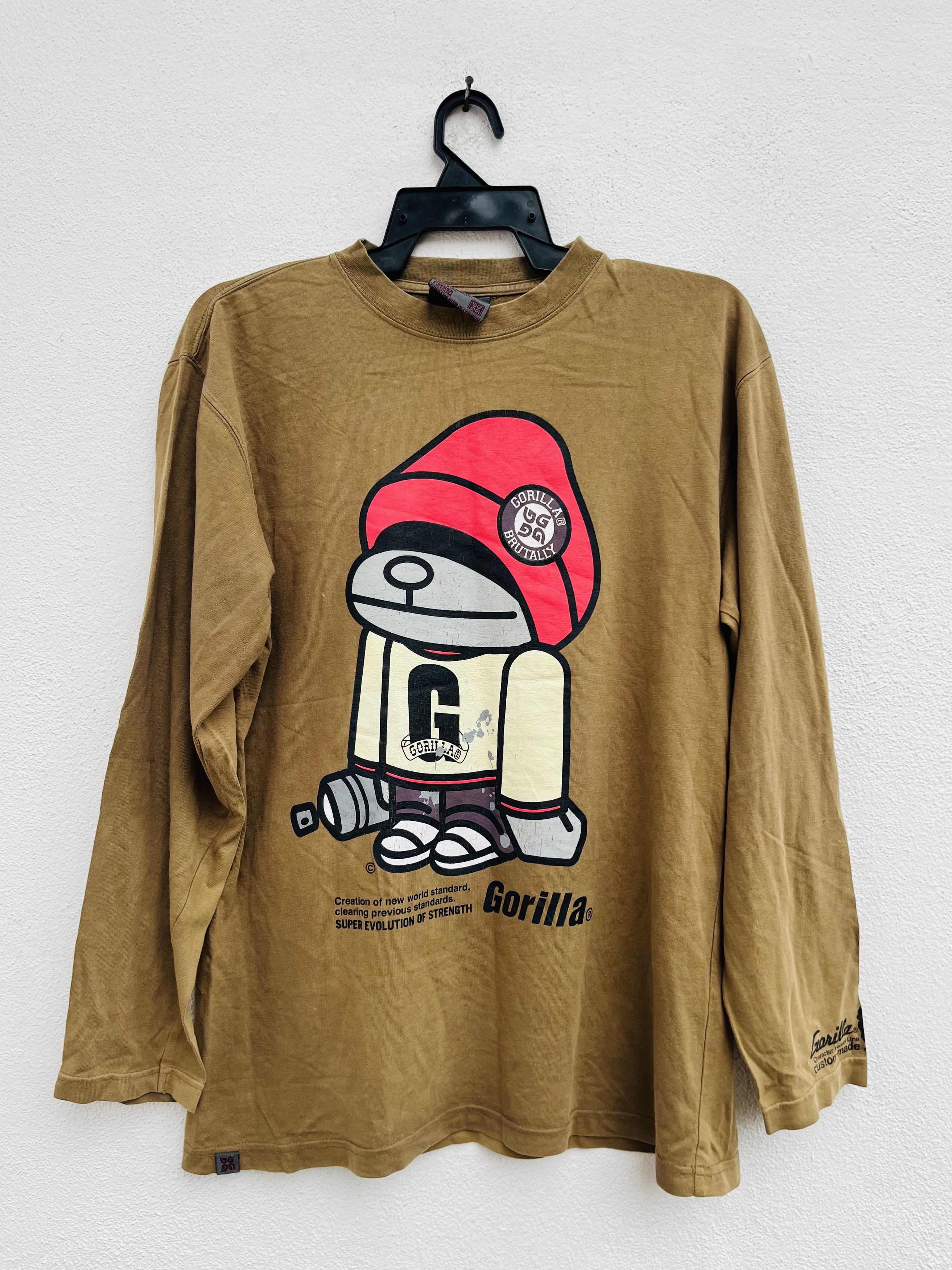 Japanese Brand Vintage Gorilla Hip Hop Designer Fashion Style Size US L / EU 52-54 / 3 - 1 Thumbnail