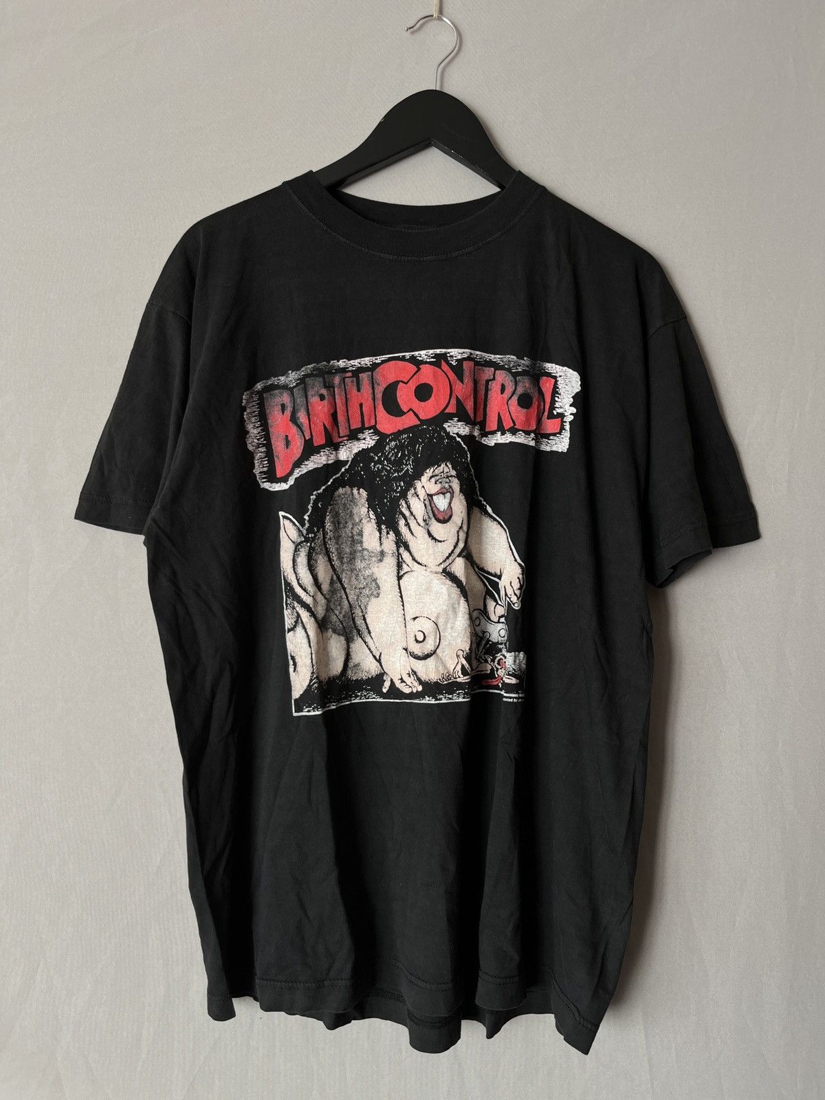 Band Tees × Vintage 1980’s Birth Control Hoodoo Man Iconic Print T-Shirt Size US XL / EU 56 / 4 - 3 Thumbnail
