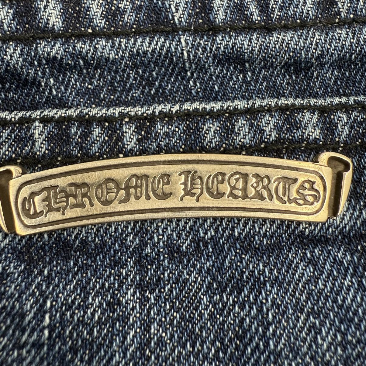 Chrome Hearts Turbo Diesel Cross Patch Jean Shorts