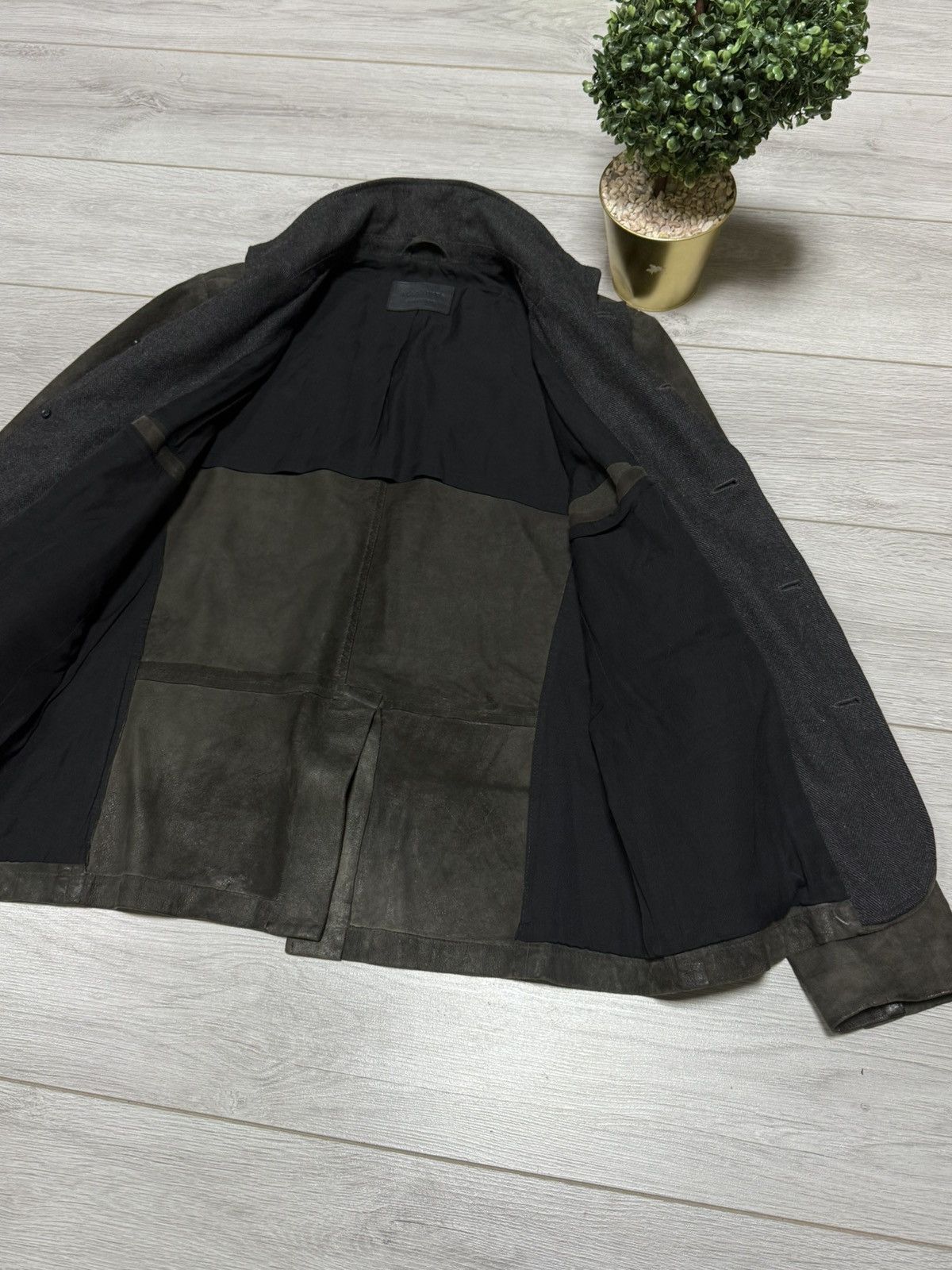 Allsaints Allsaints Keanu Reeves survey faded leather jacket blazer Size US XL / EU 56 / 4 - 9 Thumbnail