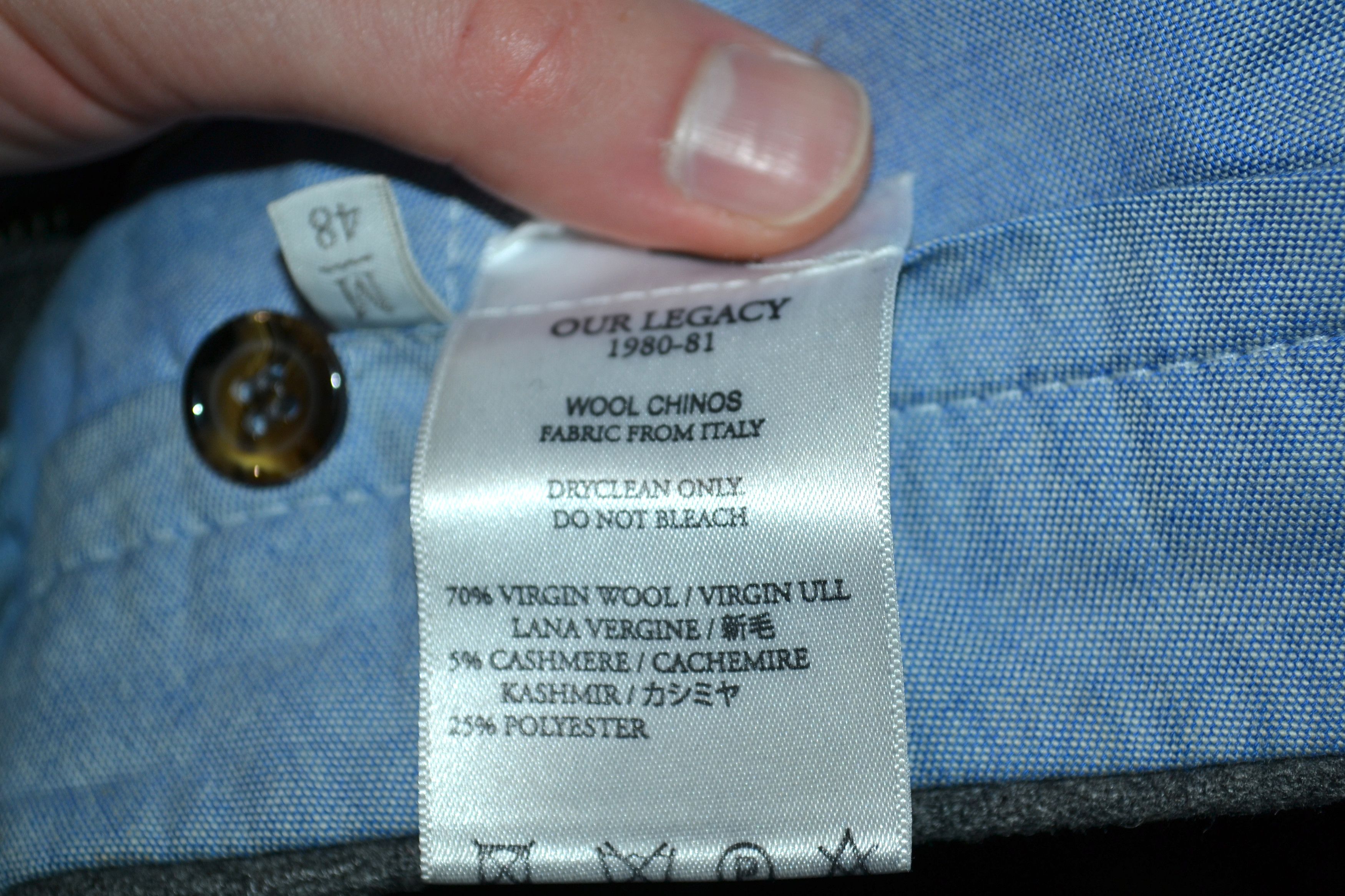 Our Legacy Our Legacy Wool Pants Size US 32 / EU 48 - 12 Thumbnail