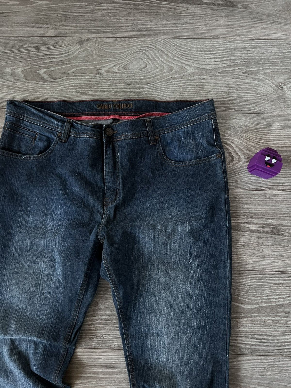 Vintage ‼️Vintage Carlo Colucci Enrico Tapered Dark Blue Denim Jeans‼️ Size US 40 / EU 56 - 12 Thumbnail