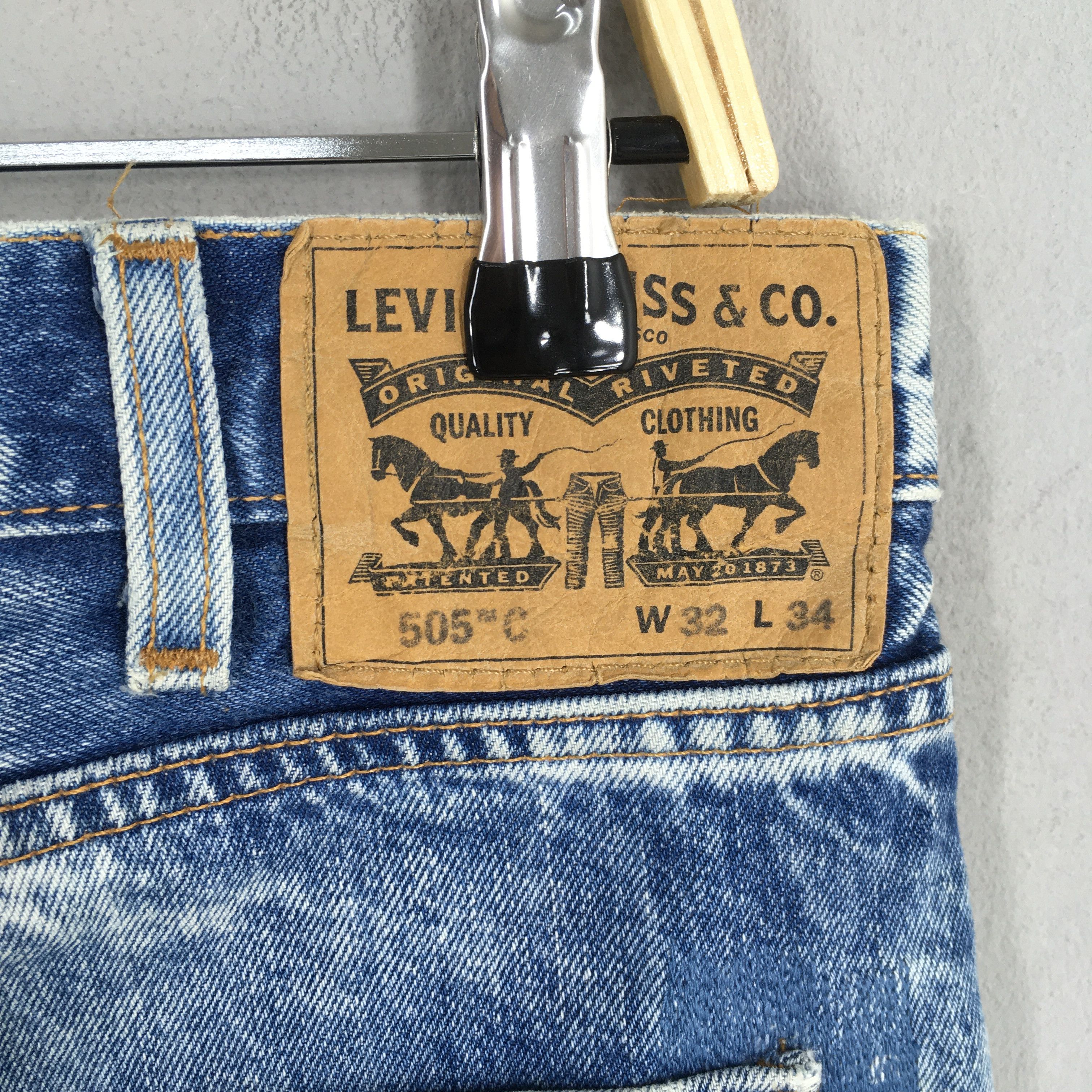 Levi's Size 31x31.5 Vintage Y2K Levi's 505 Faded Blue Jeans S1006 Size US 31 - 11 Thumbnail