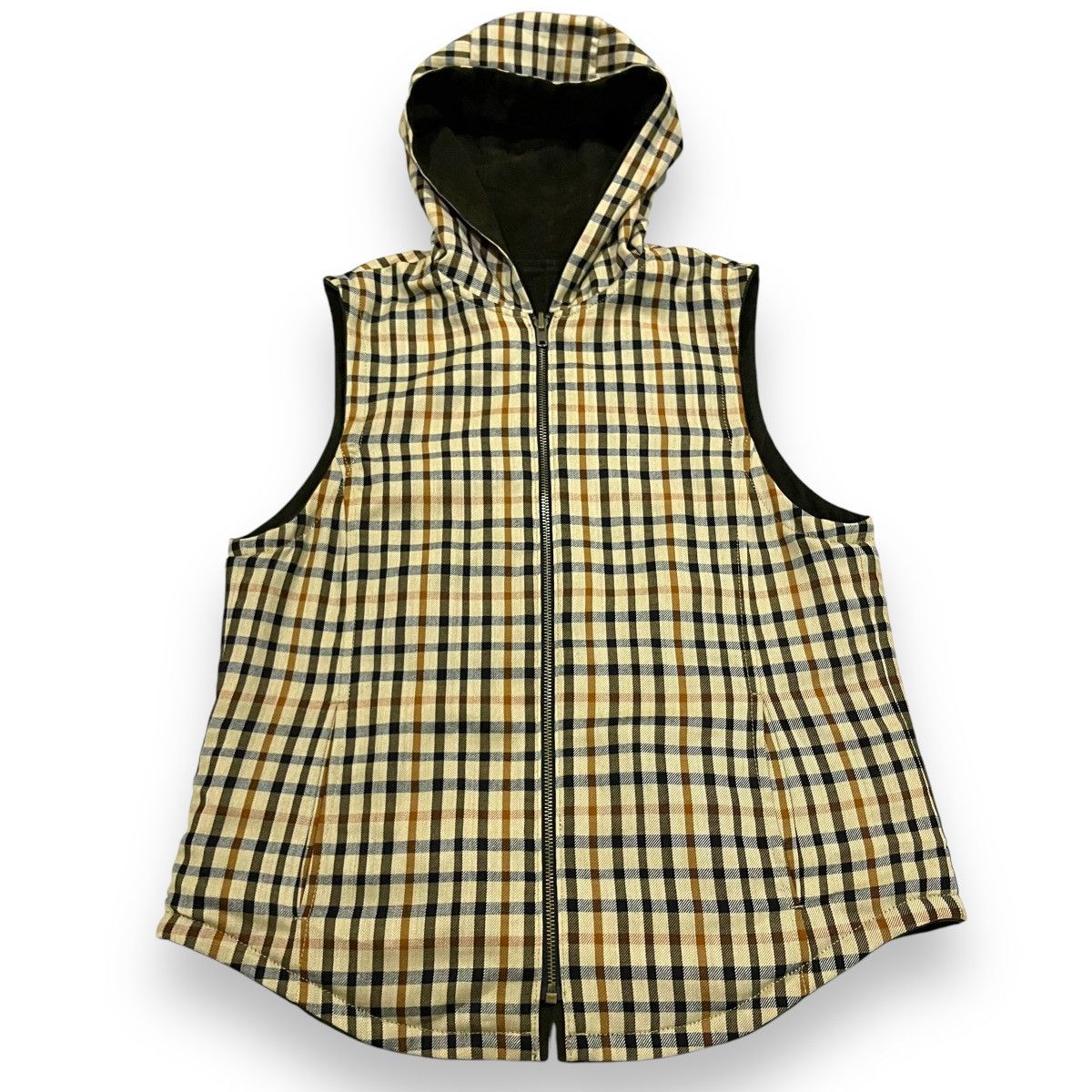 DAKS DAKS LONDON NOVACHECK REVERSIBLE VEST HOODIE Size US M / EU 48-50 / 2 - 9 Thumbnail