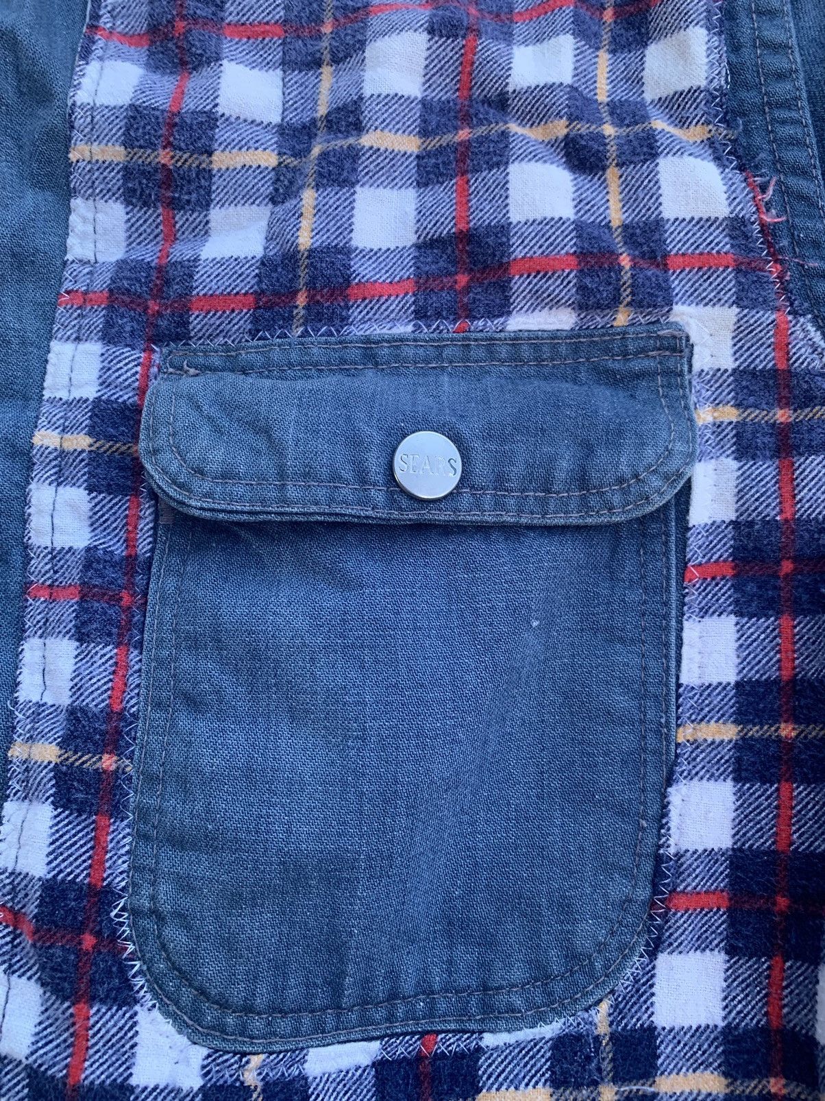 Vintage VTG 80’s Patchwork SEARS BY Roebuck Worker Chore jacket Size US L / EU 52-54 / 3 - 24 Thumbnail