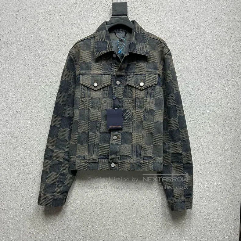 Louis Vuitton Louis Vuitton 24 FW New Checker Denim Jacket Size US M / EU 48-50 / 2 - 1 Thumbnail