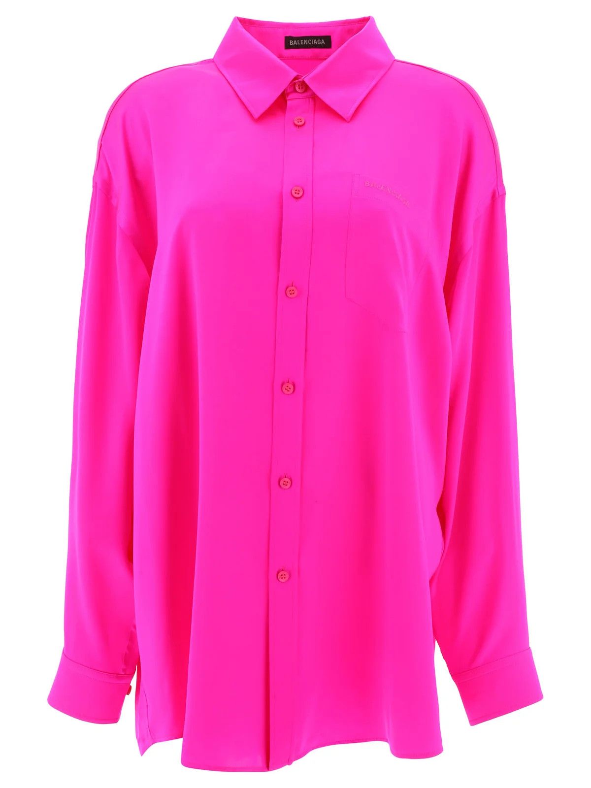 Balenciaga o1bcso1str0525 Fluid Blouse in Pink Size M / US 6-8 / IT 42-44 - 1 Thumbnail