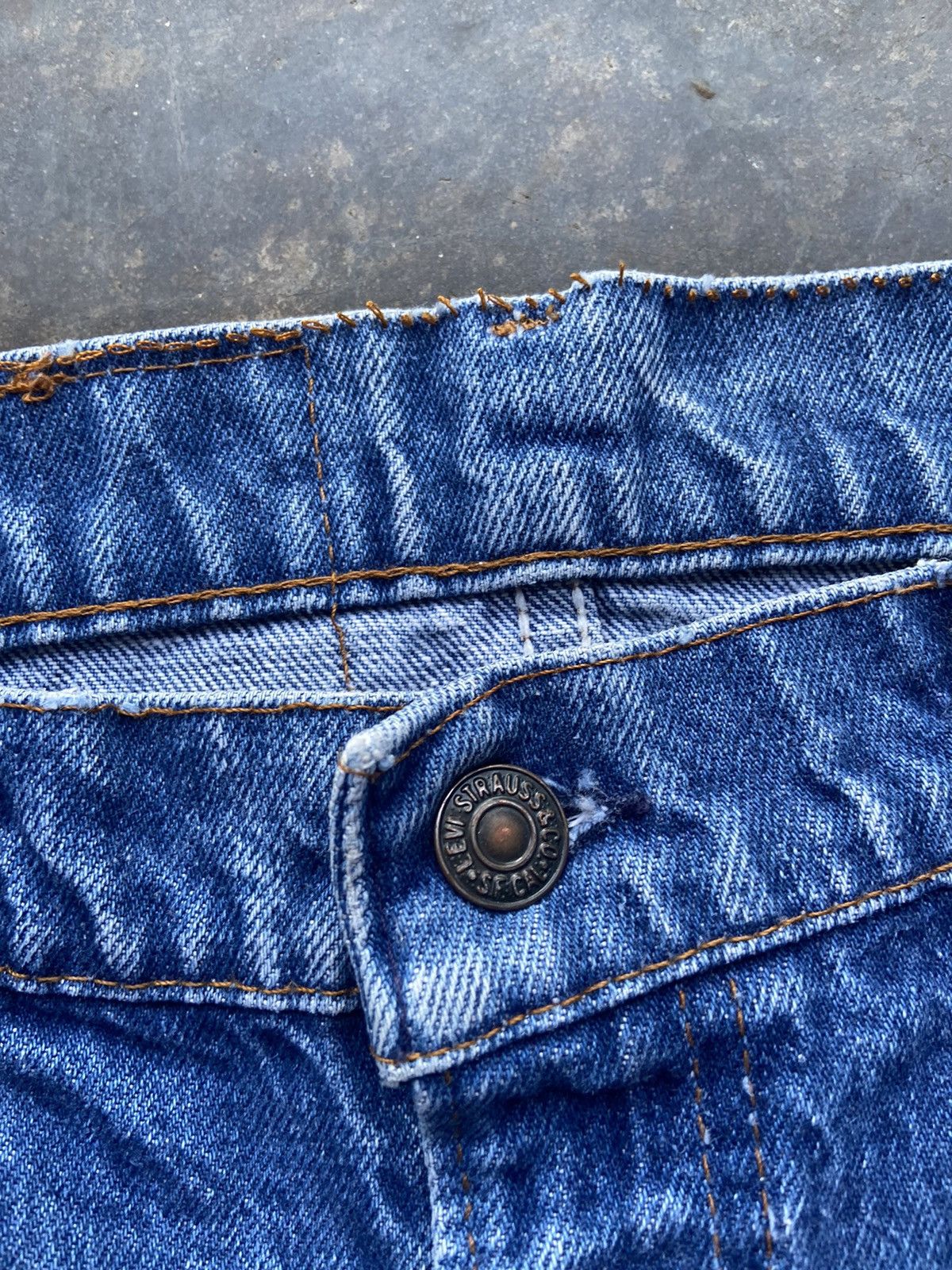 Levi's Crazy Vintage Levis Orange Tab Blue Jeans 34x32 Size US 34 / EU 50 - 4 Thumbnail