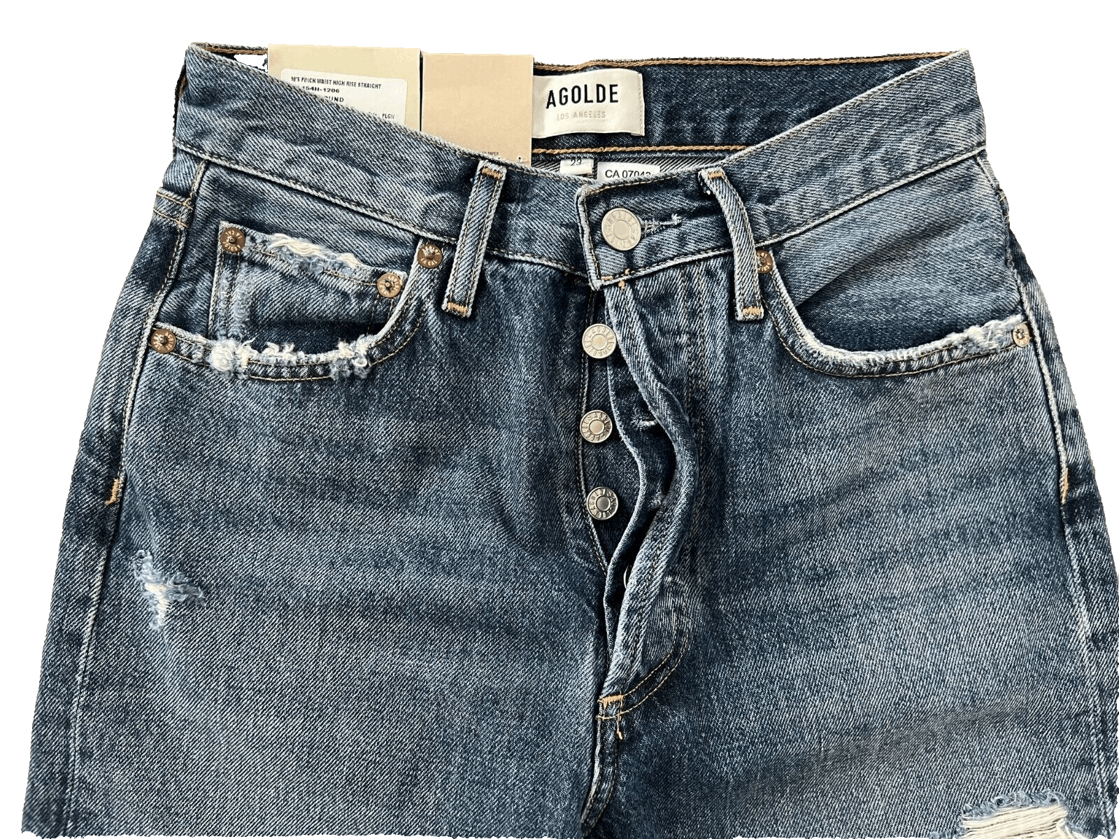 Agolde AGOLDE 90's Pinch Waist Straight Jeans Playground ( 23 ) Size 23" - 4 Thumbnail