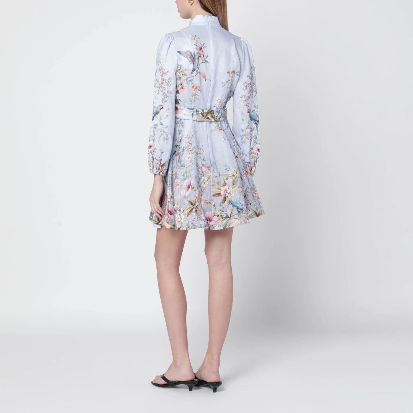 Zimmermann o1d2blof0526 Midi Dress in Light Blue Size L / US 10 / IT 46 - 3 Thumbnail