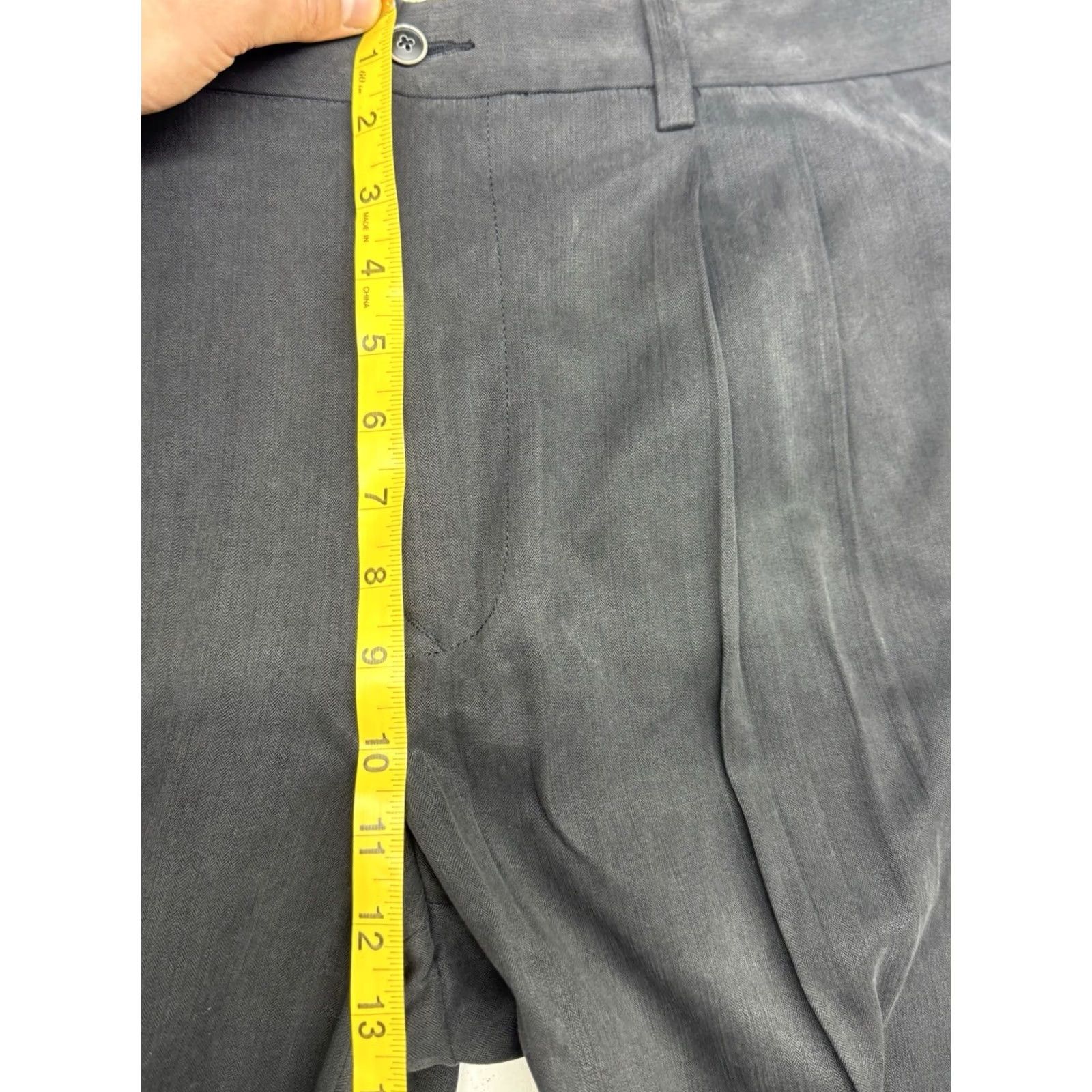 Tommy Bahama Tommy Bahama Mens 35x30 Black Silk Relaxed Pleated Dress Pants Slacks Classic Travel Business Casual Size US 36 / EU 52 - 7 Thumbnail