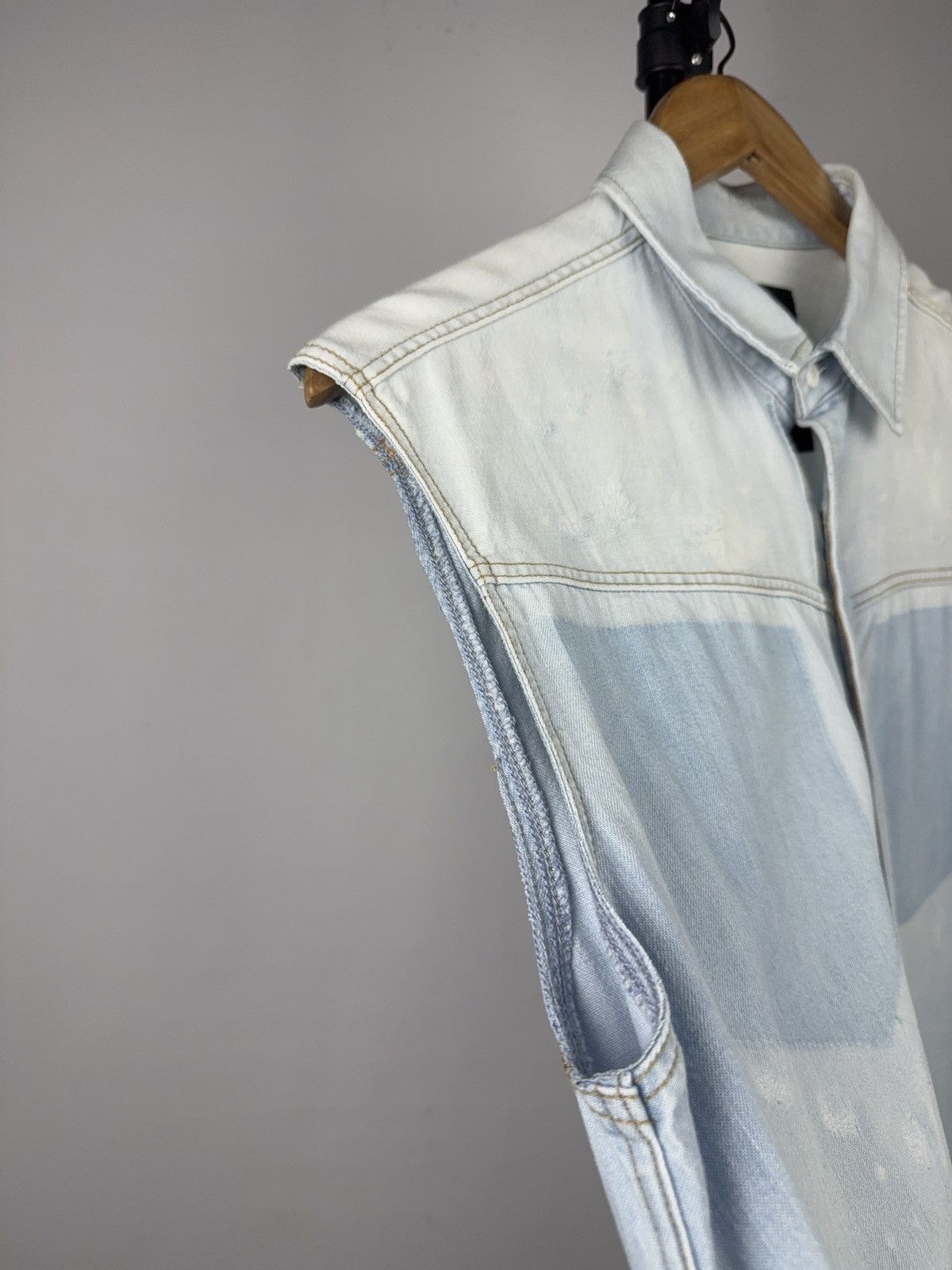 G-Star 00s G-Star RAW Western Sleeveless Light Wash Denim Shirt S Size US S / EU 44-46 / 1 - 5 Thumbnail