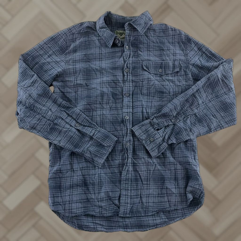 Vintage Woolrich Shirt Plaid Modern Blue Woolrich Shirt Plaid Modern Fit Long Sleeve Button Front Shirt Mens M Blue Modern Size US M / EU 48-50 / 2 - 1 Thumbnail