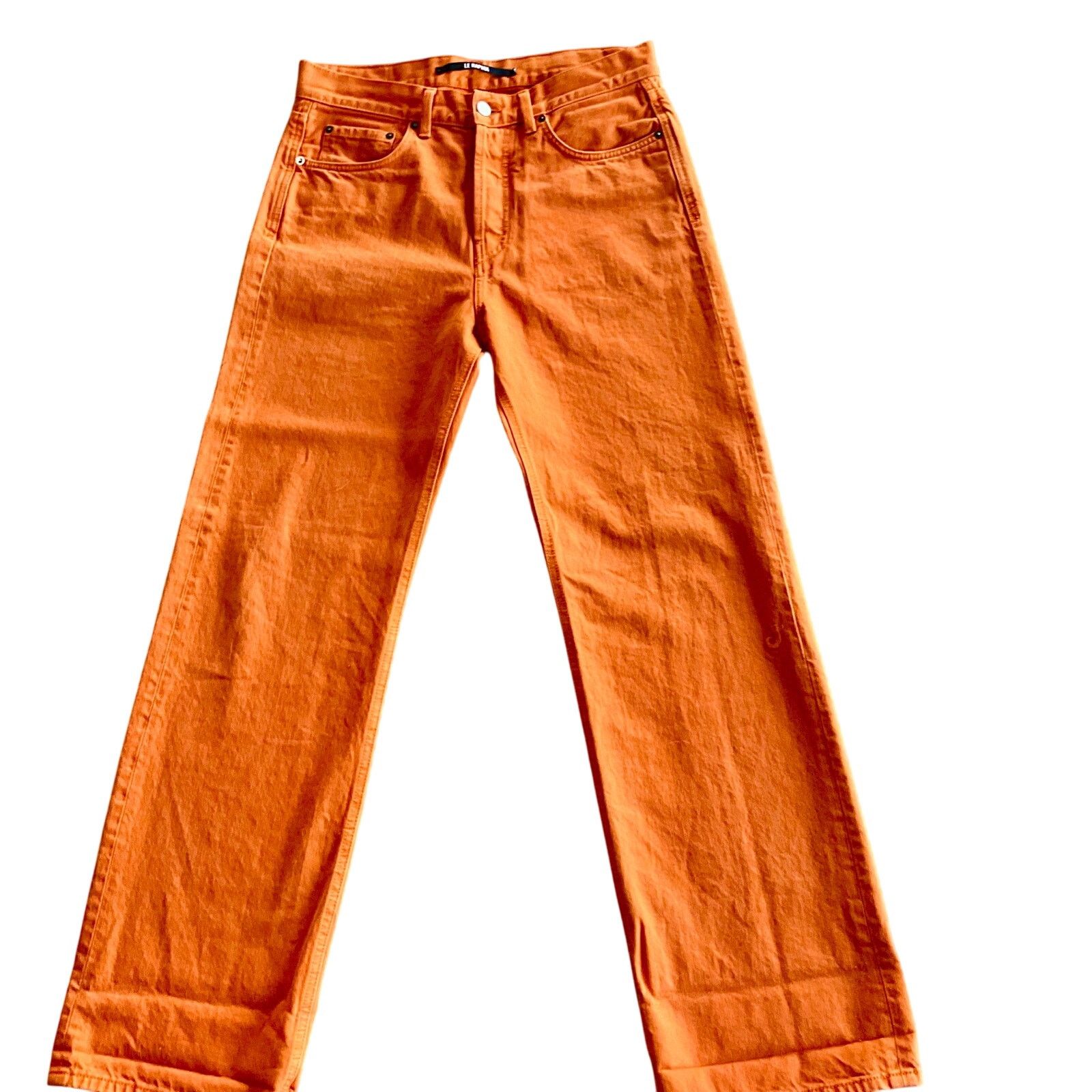 Jacquemus JACQUEMUS: Men's Orange "Le Raphia" Jeans - 30 Size US 30 / EU 46 - 1 Thumbnail