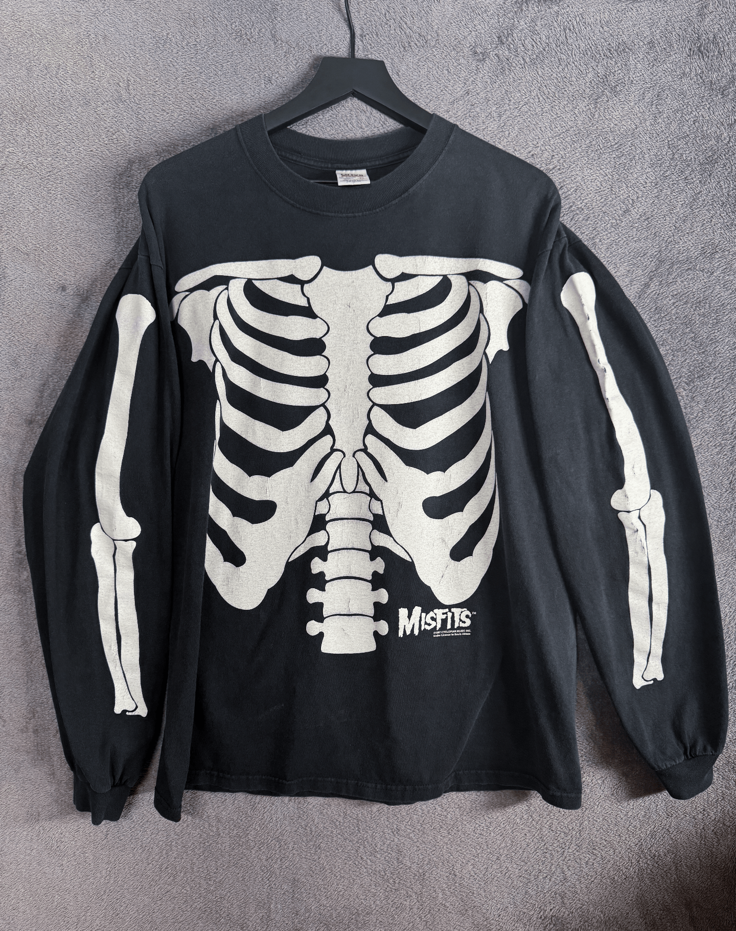 Misfits Vintage Misfits Long Sleeve Shirt Skeleton Glow In The 